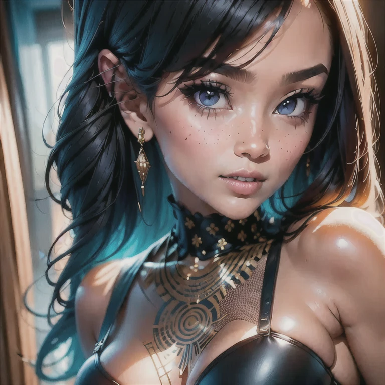 (masterpiece, best quality:1.2), 1girl, solo, 18 year old girl, (The lighting must be perfect: 1.5), with high cinematic luminosity and increased twilight. The image must be of very high quality, with photorealistic rendering, ultra-high resolution and 8k image quality. Octane rendering techniques such as photon mapping, radiosity, and physical rendering with automatic white balance should be used. The image should convey a sense of technology and resemble a masterpiece of illustration and art. There must be elements of unity such as wallpaper and official art. The composition must present incredible details, delicacy and extreme beauty, sharply focused and highly detailed.