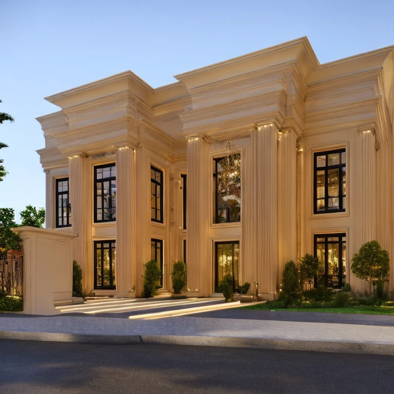 (masterpiece, best quality:1.2), neo classic house