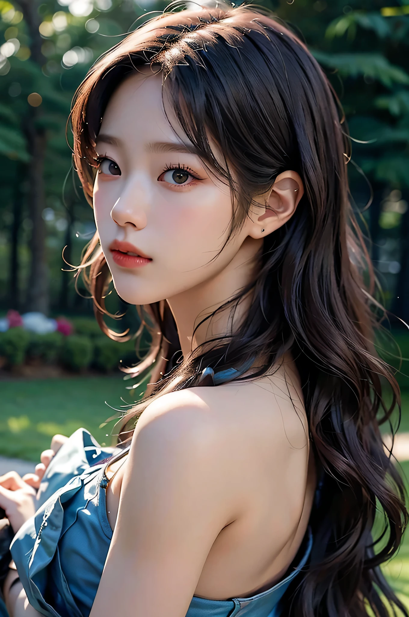 (highest image quality), (masterpiece), (vibrant, photography realistic, Realistic, Dramatic, Dark, Sharp focus, 8K), Close up Face, Highly detailed face and skin texture, sexy korean hanbok traditional, ethereal beauty, mature asian woman,black super long hair, make up, sexy smile, nsfw ,Close up shot, ((backlight)), your wife, Transparent seductive, nsfw