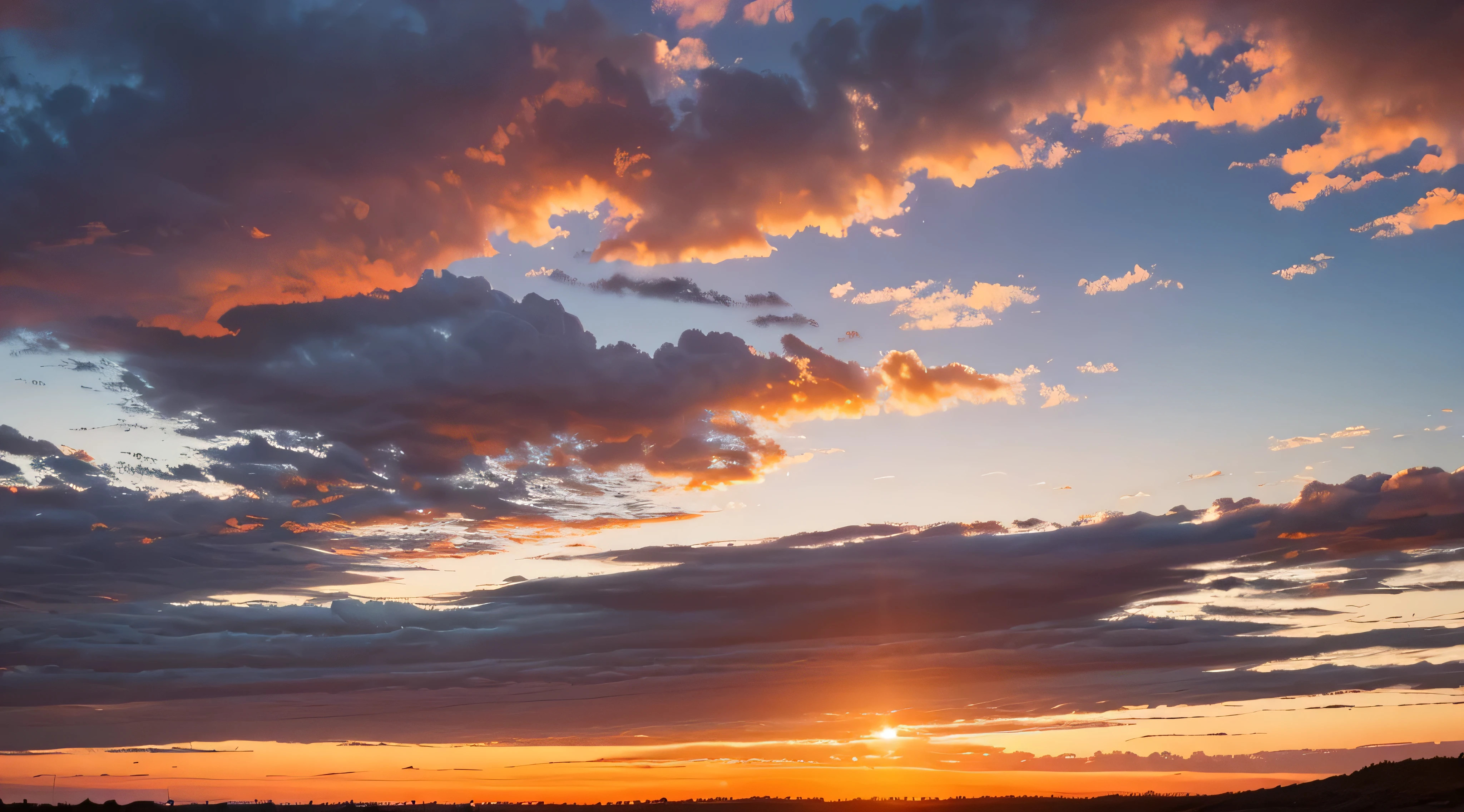 hdri realistic orange sky sunrise clouds 8k perfect beautiful 