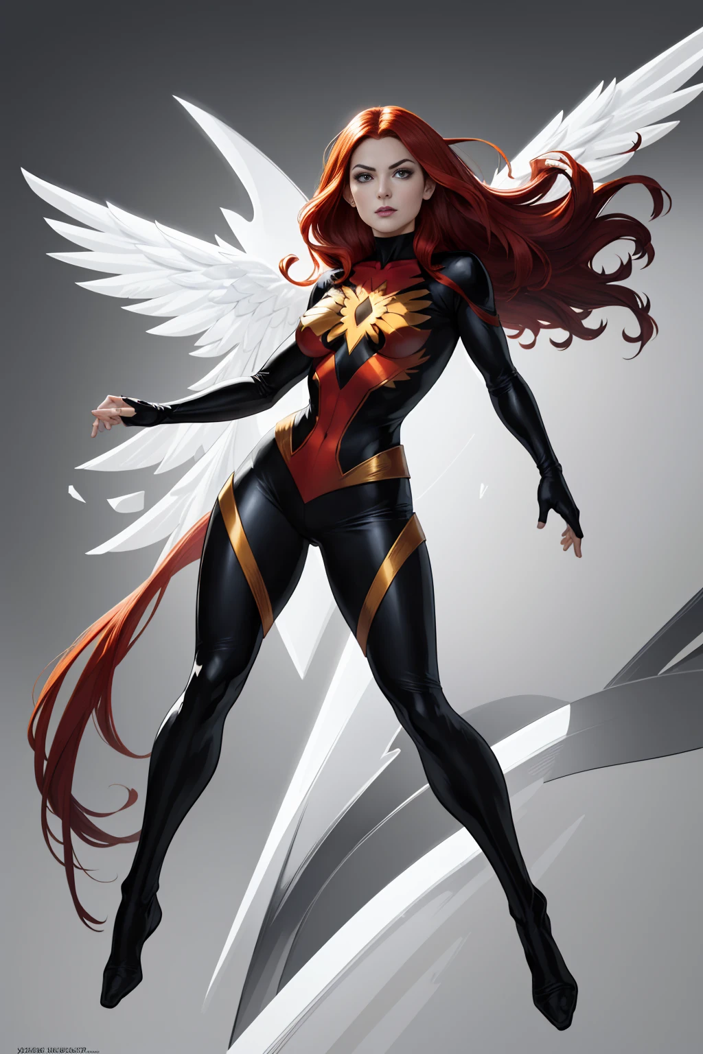 (((full body photo))) (high resolution, best quality:1.2),
foco facial, monocromatic, Arte Digital, jean grey Phoenix  from X-Men, arte linear. Contornos em tinta