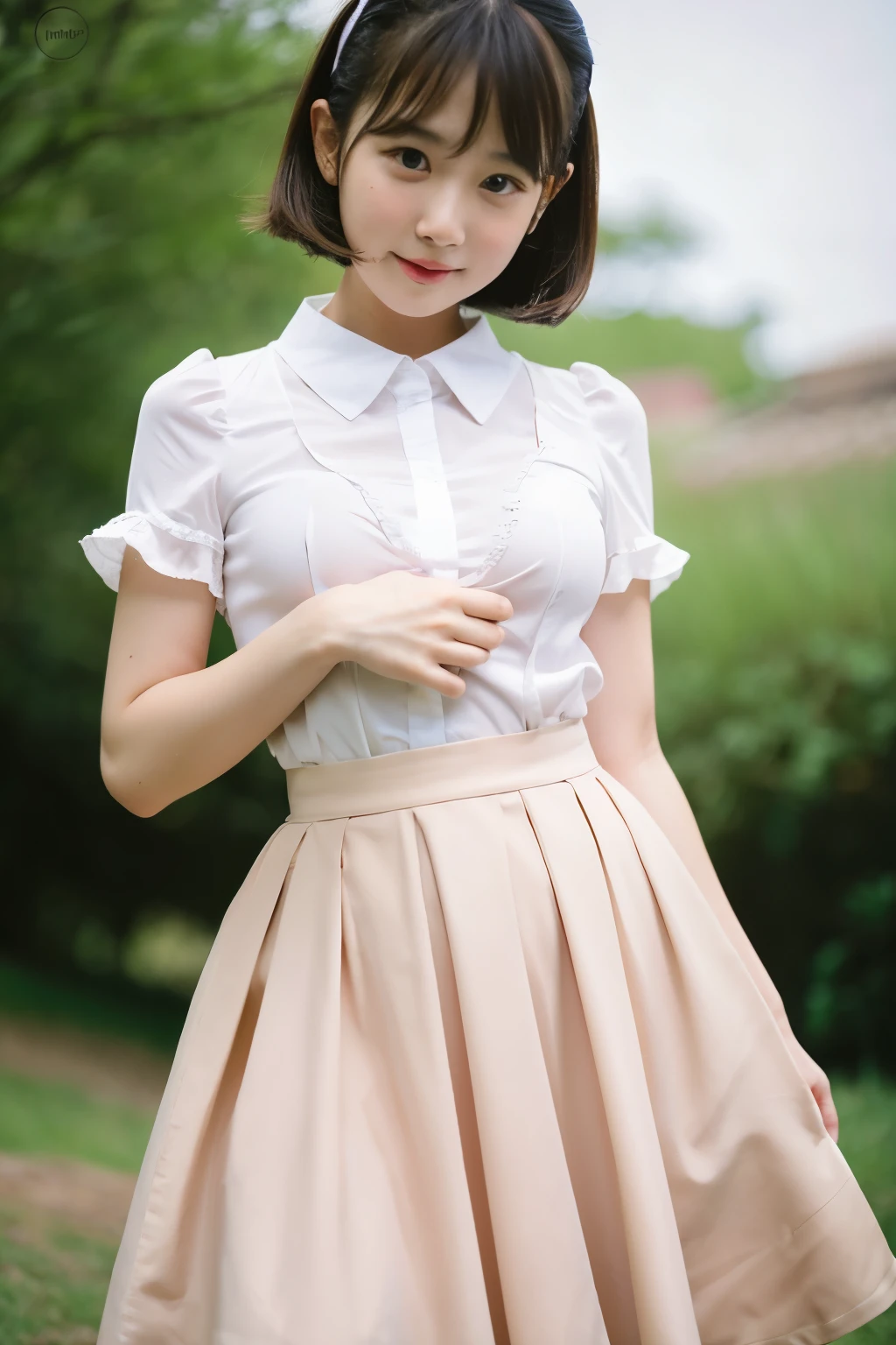 {} Lady Naomi [long flare skirt fluttering skirt] maid lolita nipples