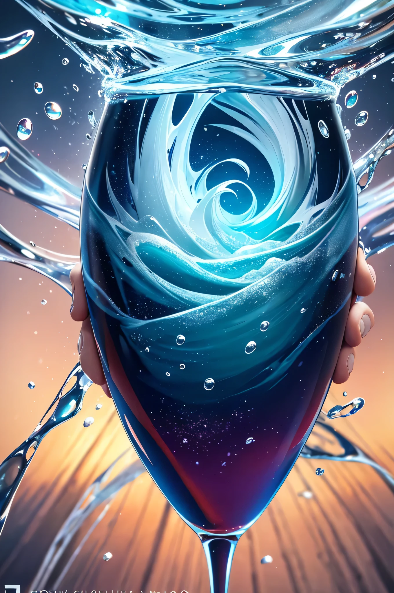 fondos de pantalla, poster, bebidas, Cubos de hielo, palabra FIESTA, flores grandes, clima caliente, Detalle HD, marca de agua mojada, ultra detalle, Movie, Hiperrealismo, luz tenue, Bokeh de enfoque profundo, trazado de rayos, Difuso (Reflejo de vidrio ultrafino) and surrealism --niji 5