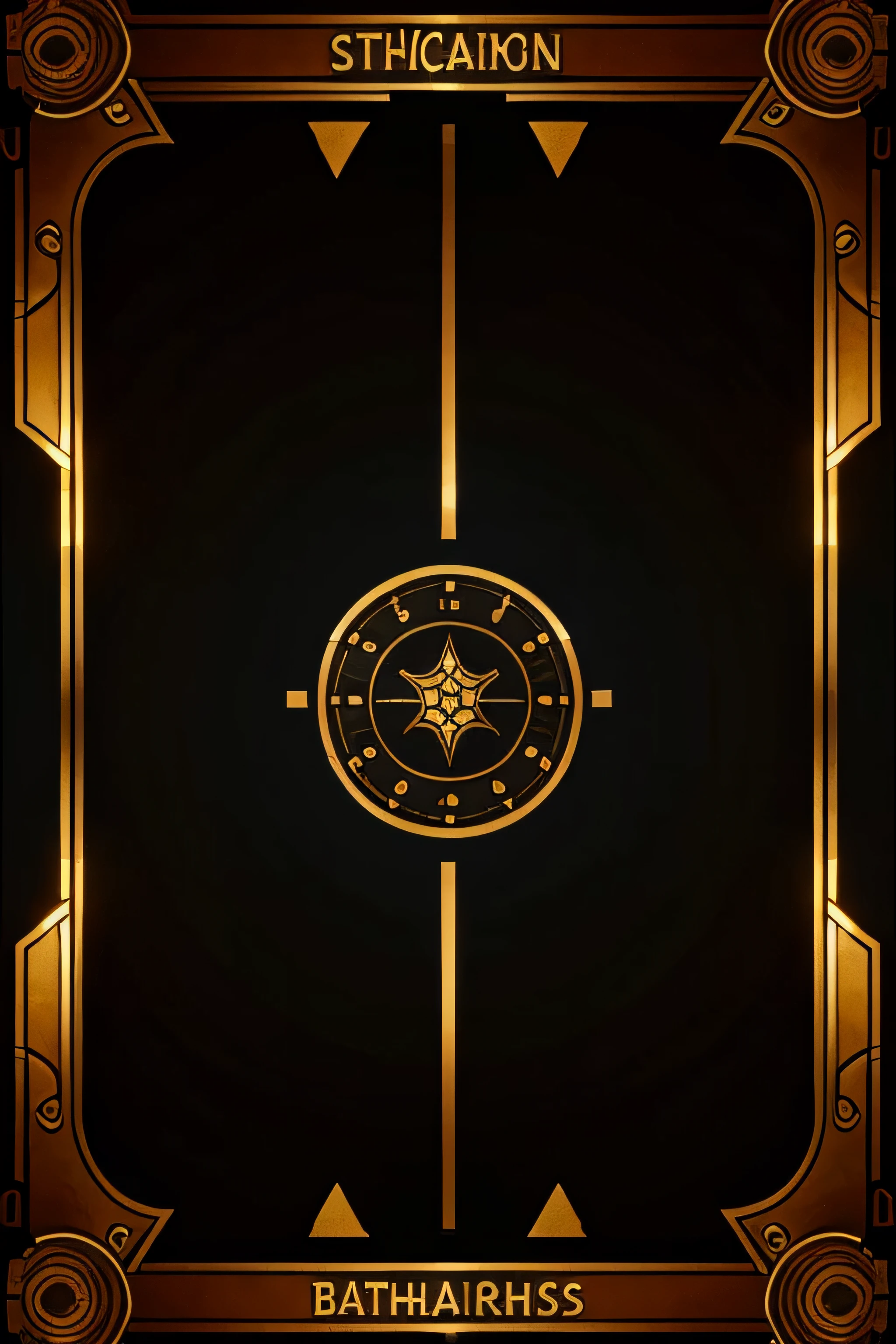 steampunk borders and lights, only border, empty inside
