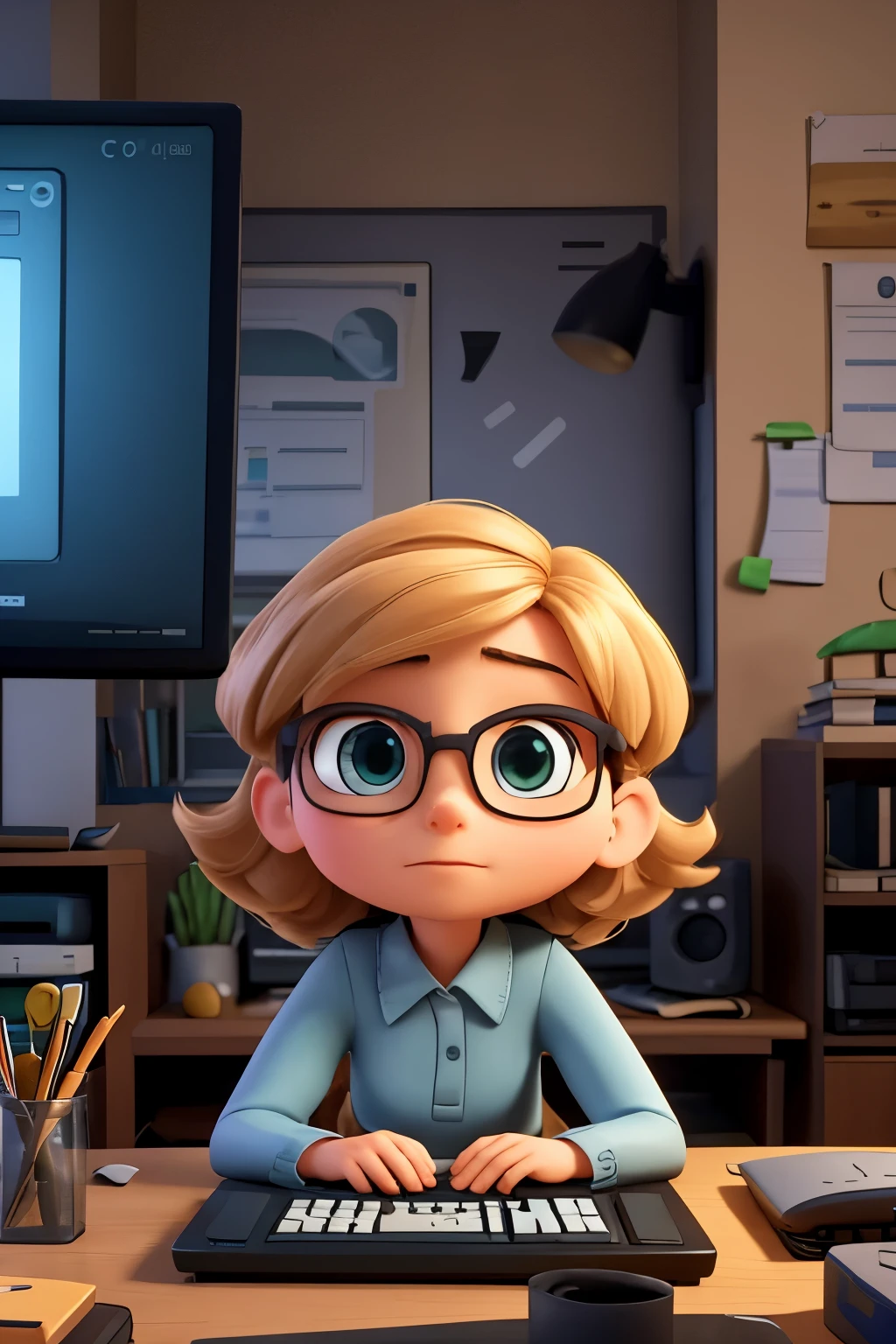 Imagine a scene of an engaged intellectual, with a thoughtful expression, sitting in front of an old computer monitor on a dimly lit room. The monitor displays the intricate patterns of Conway's Life Game, in its second generation, unfolding on the screen. The faint glow from the monitor illuminates the furrowed brows of the individual, as they study the ever-changing landscape with intense focus. The soothing beep of the computer fills the air, adding to the quiet ambiance. The individual's fingers dance across the keyboard, making adjustments to the game's settings, eager to observe the consequences of their actions on the evolving living cells. The room is silent, save for the soft hum
