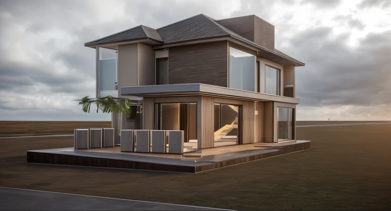 Exterior of house; brown tiled roof, garden landscape, , Daytime, realistic, wide angle, ((render vray)), cloudy sky, Morning, sunlight, European trees, render, spring light , details, modern style, net clear image, glass, highly reflective, Raw photo, (high detail skin:1.2), UHD 8k, DSLR, soft light, high quality, film grain , Fujifilm XT3
Wait for startup