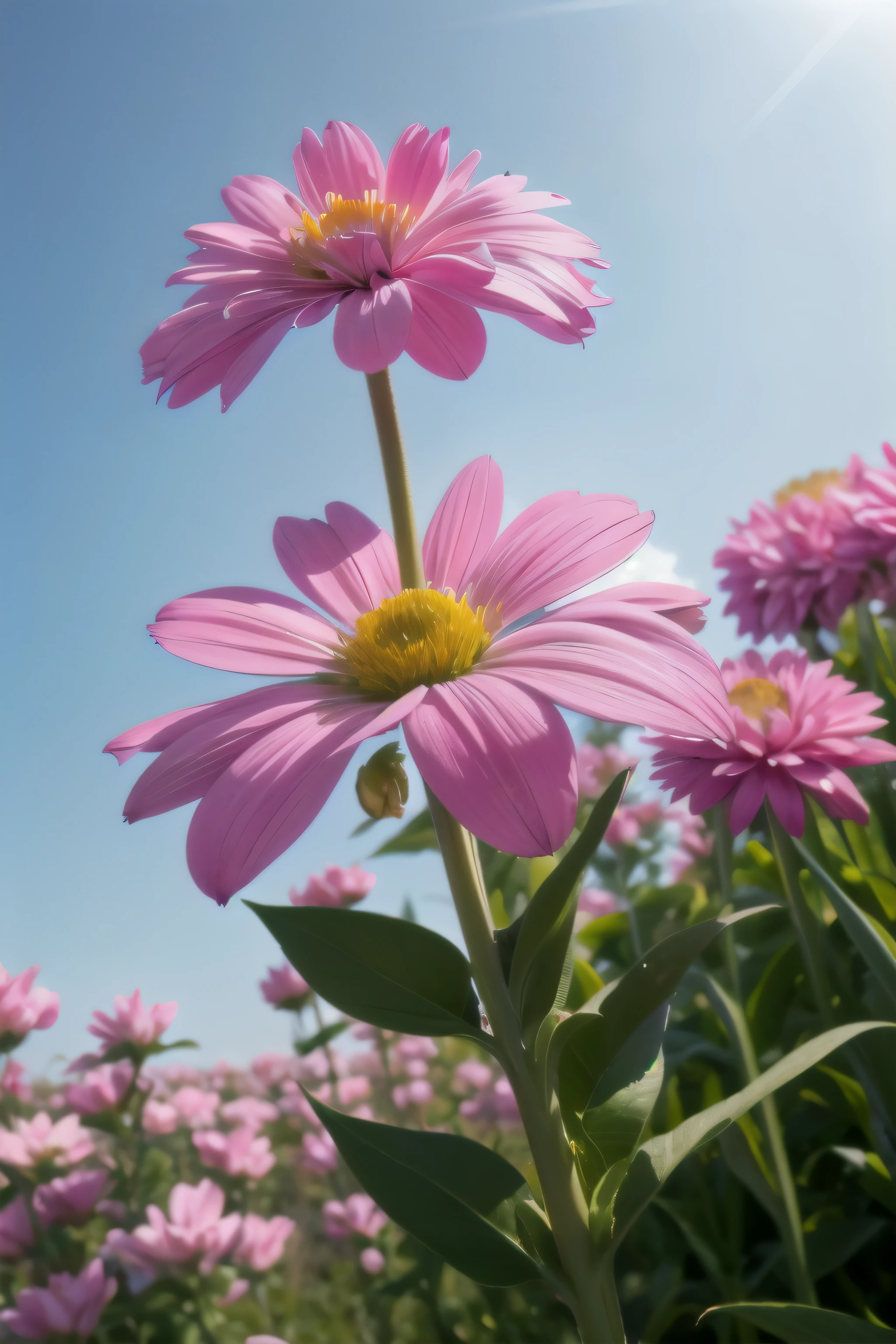 Blume Nelke Farbe Pink.