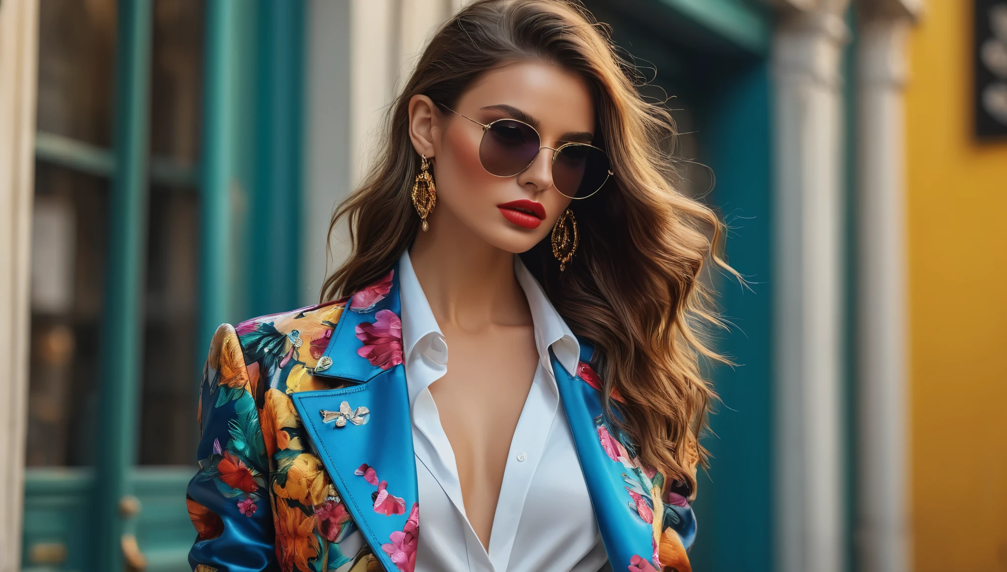 create an image demonstrating the style of ((Fashion)) style, hyper realism, 8k high definition, vibrant colors, sharp focus, insanely detailed