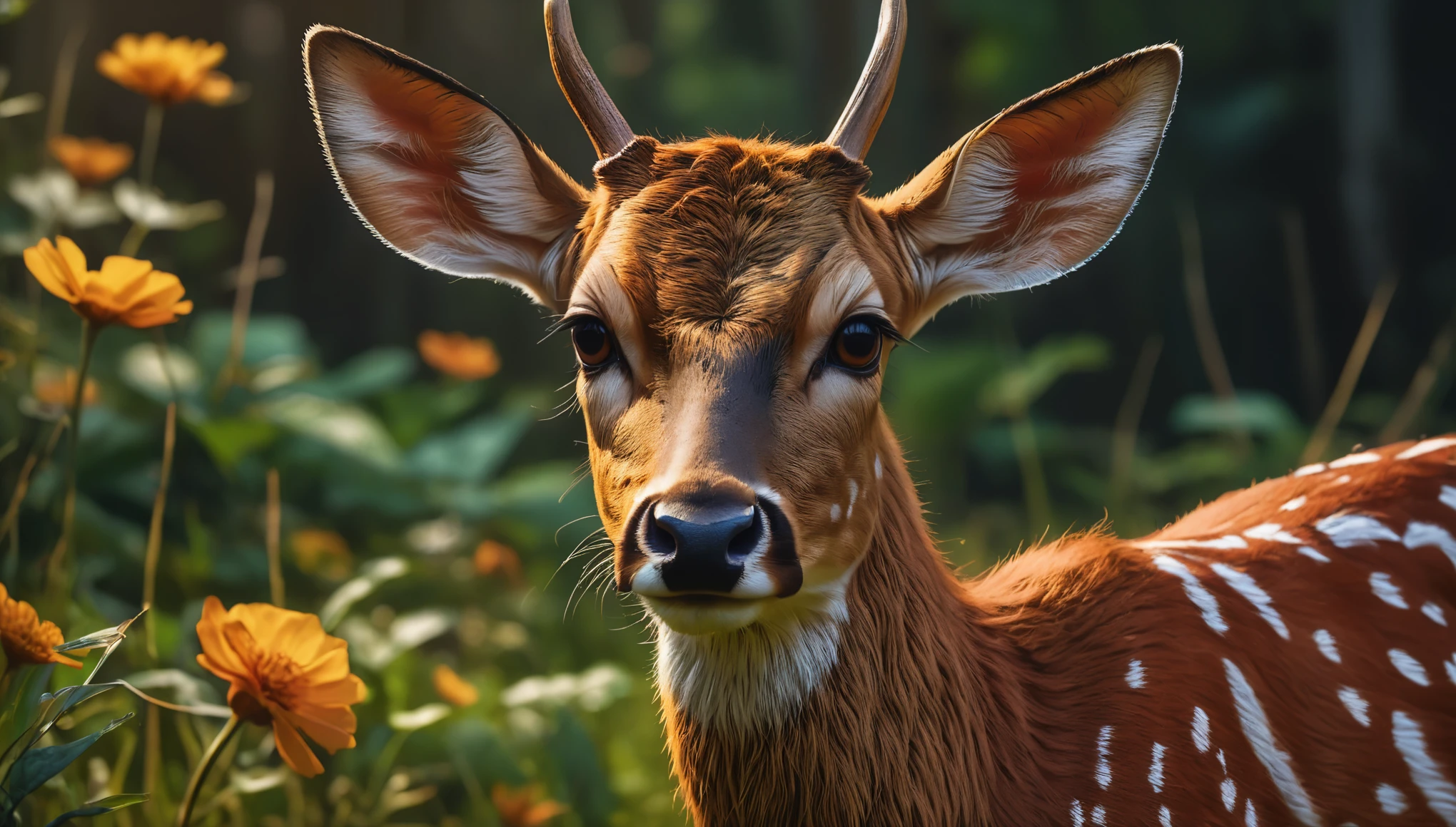create an image demonstrating the style of ((Fawncore)) style, hyper realism, 8k high definition, vibrant colors, sharp focus, insanely detailed