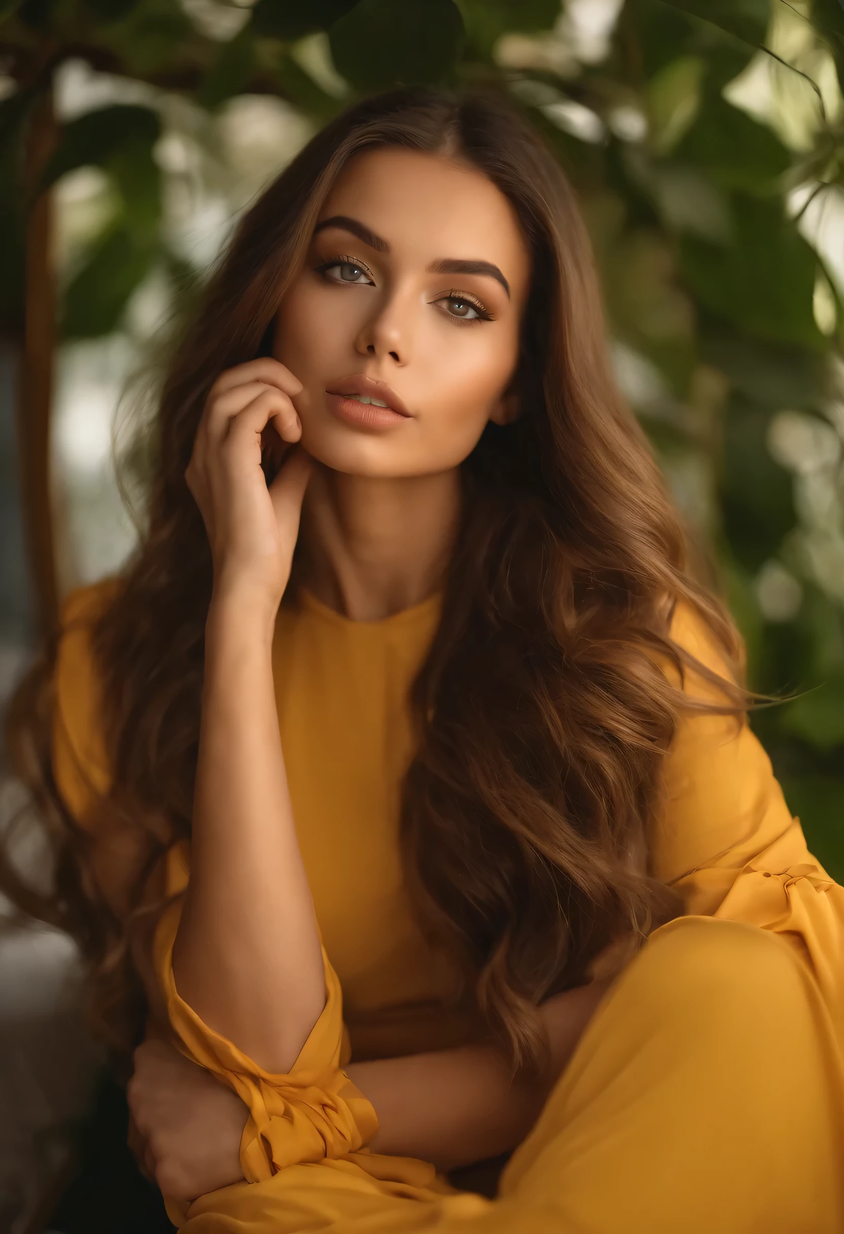 Mulher de regata e calcinha combinando, Garota sexy com olhos azuis, Retrato de Sophie Mudd, Retrato de Corinna Kopf, cabelo loiro e olhos grandes, selfie de uma jovem, OHNE Maquiagem, Maquiagem natural, looks directly into the camera, fala pelo telefone, Como enganar o Artgram, dezentes Maquillaje, Great full body photo, no quarto, seios grandes, rubio, latina, fundo amarelo inteiro