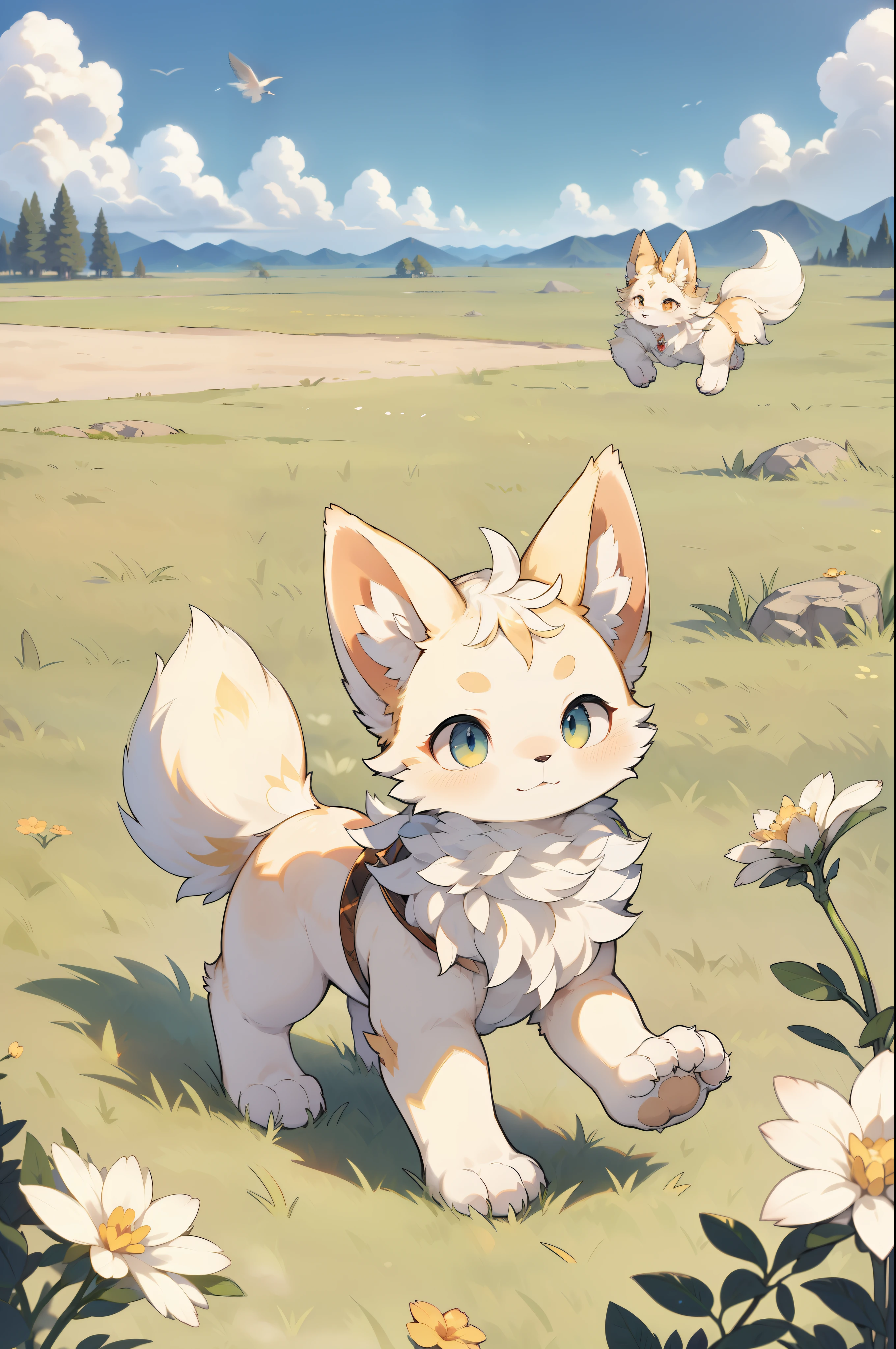 (best quality,4k,8k,high resolution,masterpiece:1.2), Super detailed, (actual,photoactual,photo-actual:1.37), The mysterious nine-tailed fox, Ethereal creatures, Vibrant, golden fur, keen intelligent eyes, long flowing tail, charming beauty, graceful movements, Shining with a magical aura, ancient forest environment, Soft golden sunshine, surreal color palette, Whimsical art style, Fascinating presence, otherworldly charm, intricate fur patterns, magic elements, elusive mystery, sacred creature, elegant posture, mythology figure, ethereal atmosphere, glowing accents, charming gaze, elegant claws, intricate jewelry, ethereal energy, Enchanting shadows, paradise aesthetics, mesmerizing backdrop, sacred creature, Myth Keeper, majestic presence, Peaceful atmosphere, Fascinating details, unforgettably beautiful, Surreal tranquility, Mysterious temptation, A fascinating world.