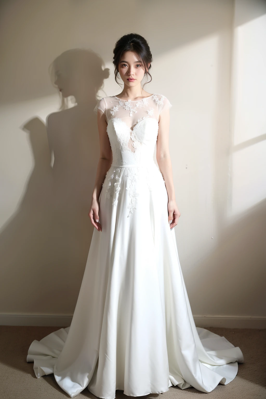Wedding dress，Line diagram，beautiful line，black and white，line