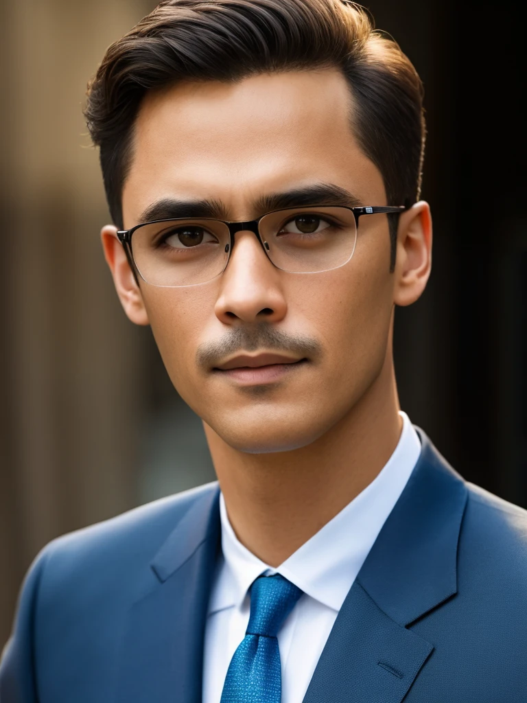 close-up portrait, a Man standing with 30 years in suit and tie, body and head straight in the photo, facing the viewer of the photo, eyes fixed to the lens, appears shoulders and head in the photo, man centered in the photo, 8k, best quality, masterpiece, realistic, realistic photo, movie photo, ultra realistic, 1 person, detailed, perfect lighting,  DSRL, professional photo, 4k