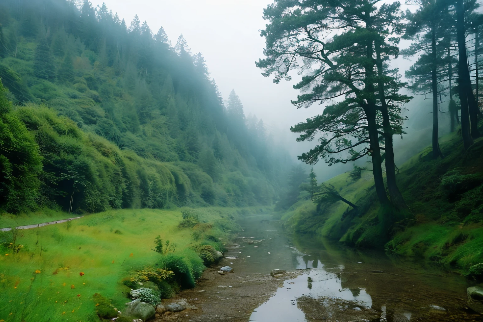 Enchanting misty valleys