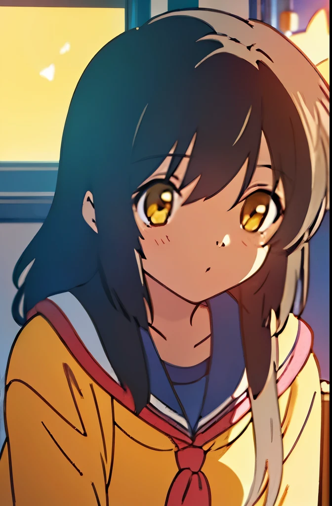 (((masterpiece))), (((best quality))), ((ultra-detailed)), (8K), anime style,(1girl),((yellow star)),classroom 