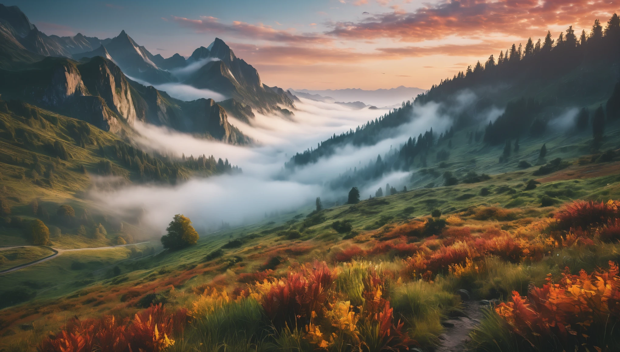 create an image demonstrating the style of ((Fogcore)) style, hyper realism, 8k high definition, vibrant colors, sharp focus, insanely detailed