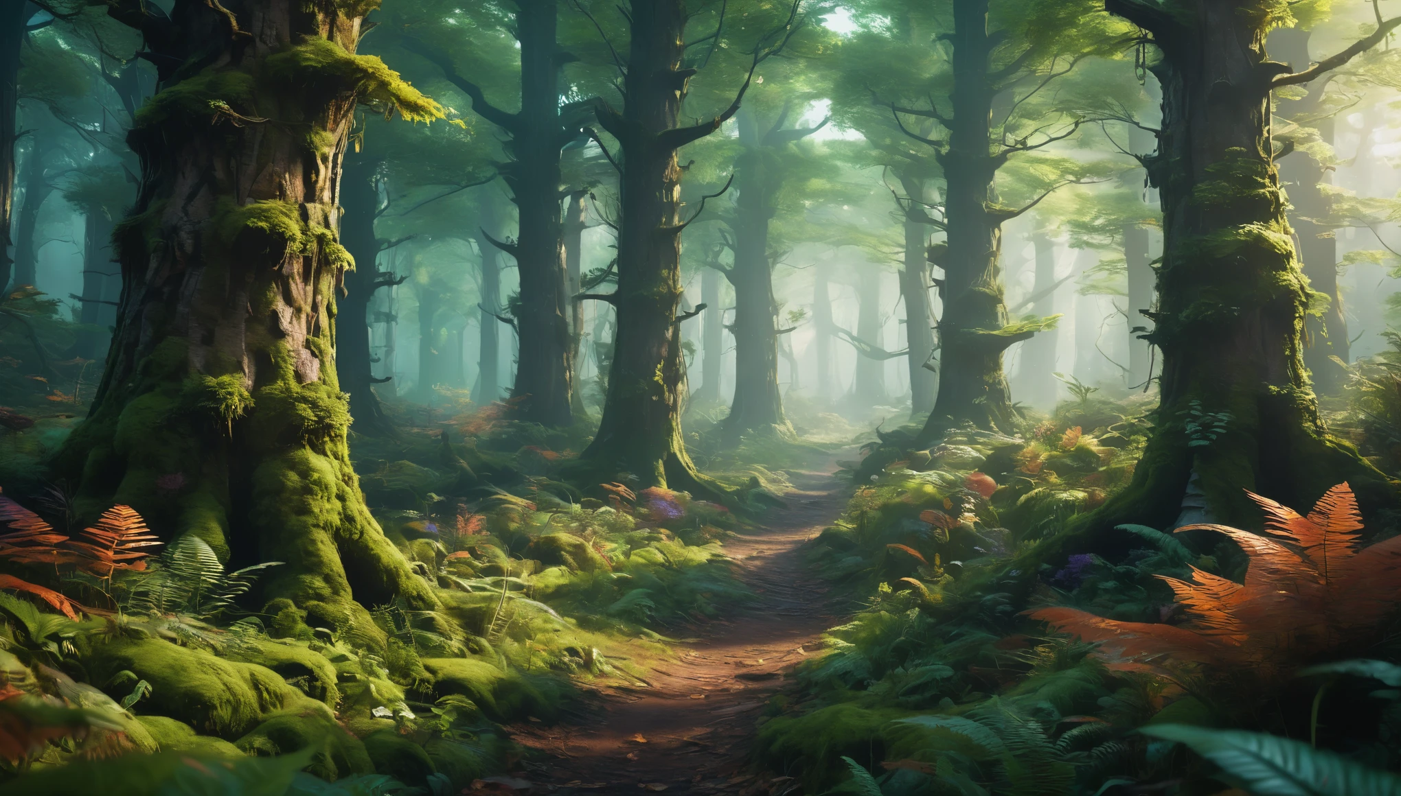create an image demonstrating the style of ((Forestpunk)) style, hyper realism, 8k high definition, vibrant colors, sharp focus, insanely detailed