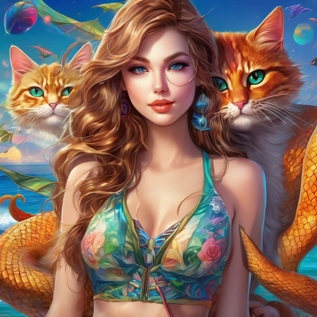 a cute woman in a sexy dinosaur costume, dancing playfully on stage at a ladyboy bar in bangkok, beautiful detailed eyes, beautiful detailed lips, extremely detailed face and features, long eyelashes, dynamic pose, vibrant colors, dramatic lighting, photorealistic, 8k, high quality, cinematic, masterpiece