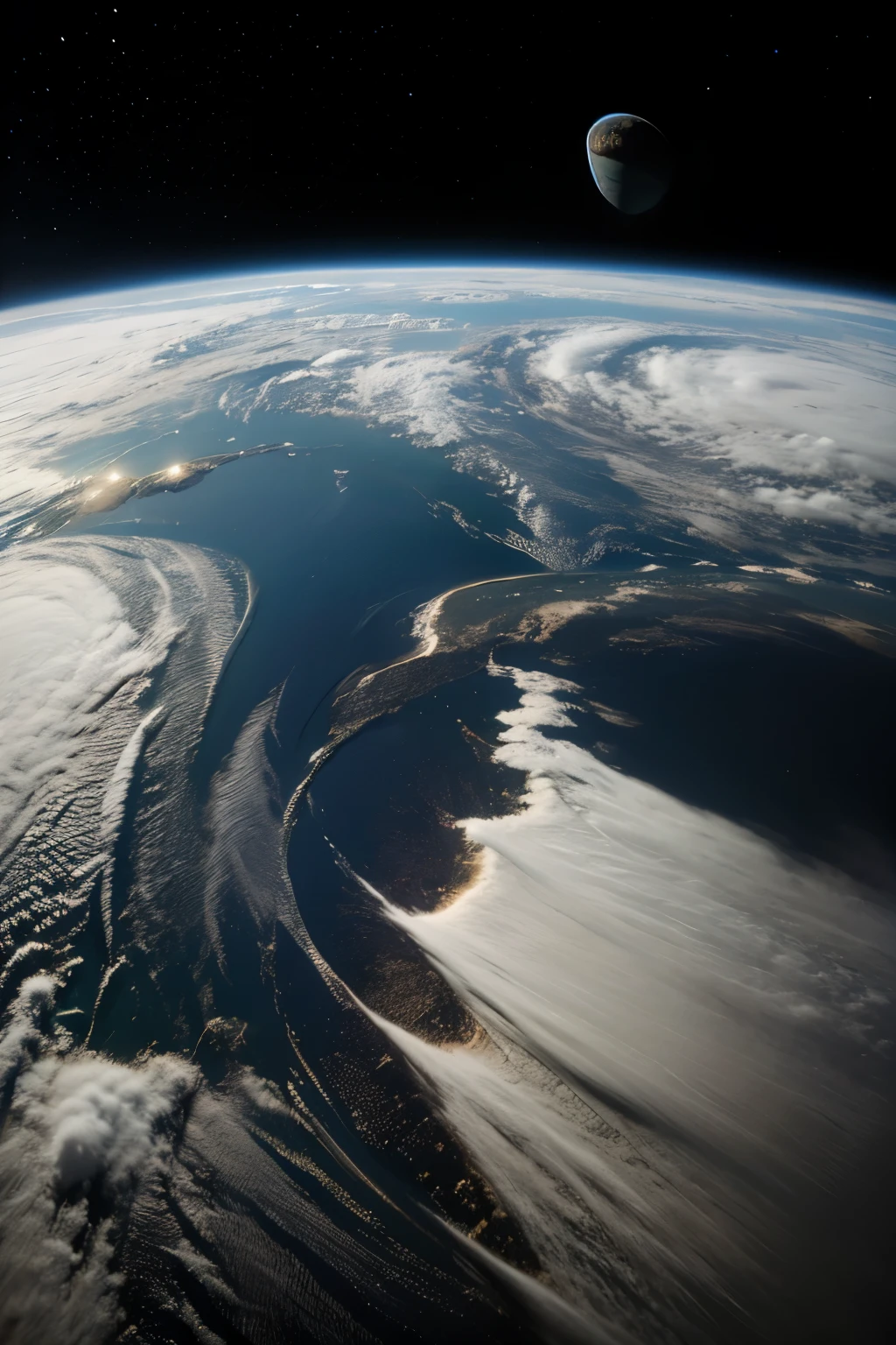  peaceful image of Earth from space, 4d