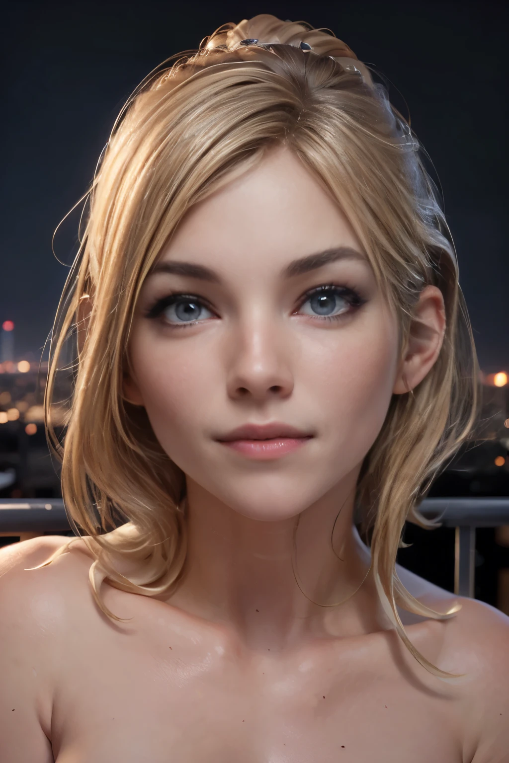 photo of Jennifer Lawrence, RAW, beautiful woman, ((portrait)), ((detailed face:1.2)), ((detailed facial feature, detailed skin, clear skin), (perfect proportioned body, ((nsfw:1.5), ) (high detailed city environment, apartment balcony), (realistic photo, best quality, detailed), (8k wallpaper), (cinematic lighting, dramatic lighting) (sharp focus, intricate)