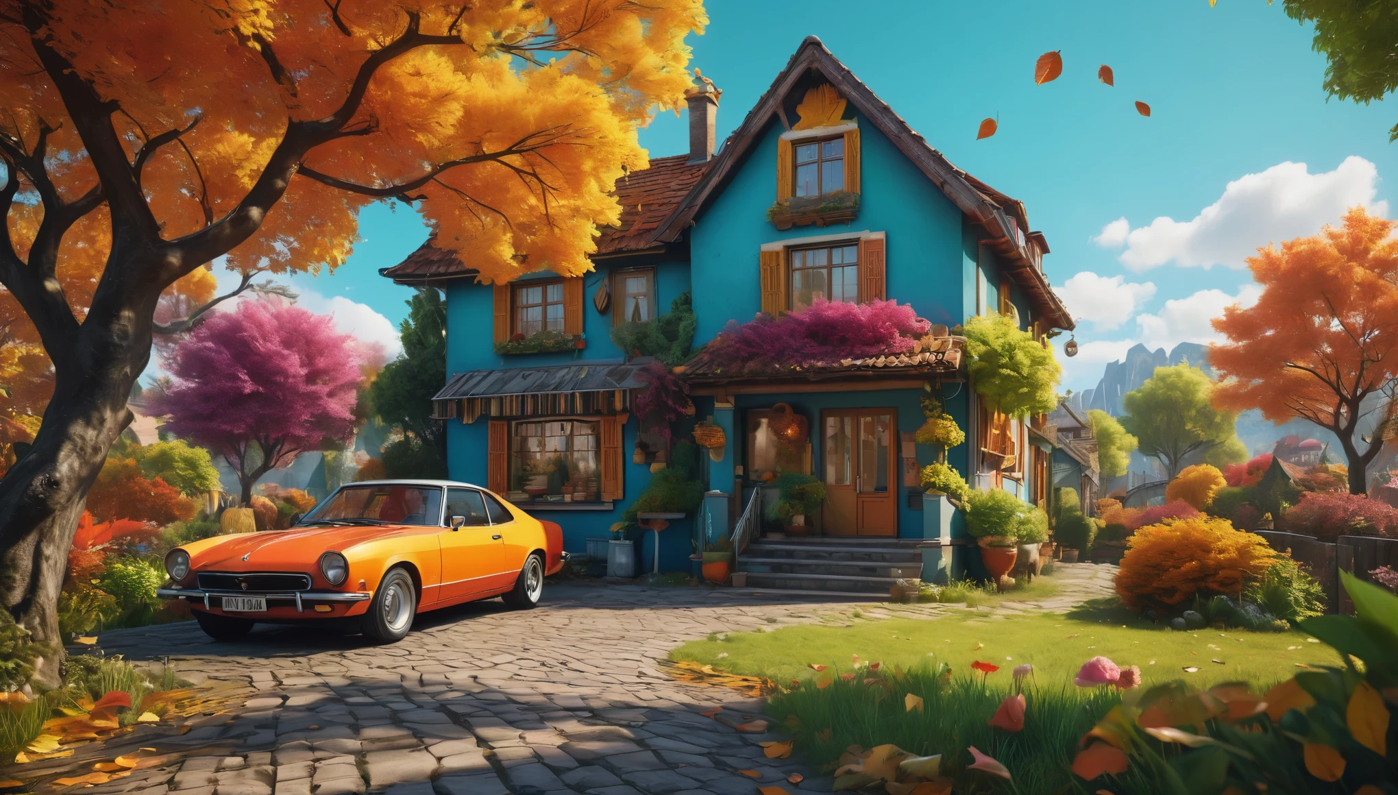 create an image demonstrating the style of ((Funky Seasons)) style, hyper realism, 8k high definition, vibrant colors, sharp focus, insanely detailed