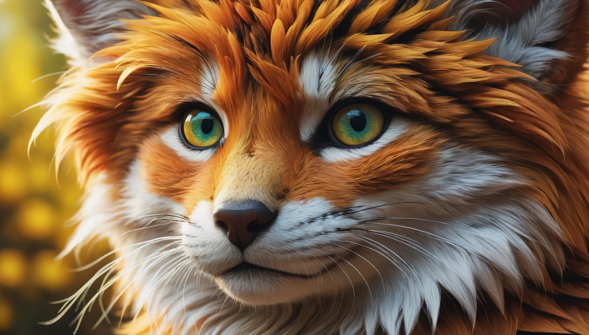 create an image demonstrating the style of ((Furry)) style, hyper realism, 8k high definition, vibrant colors, sharp focus, insanely detailed