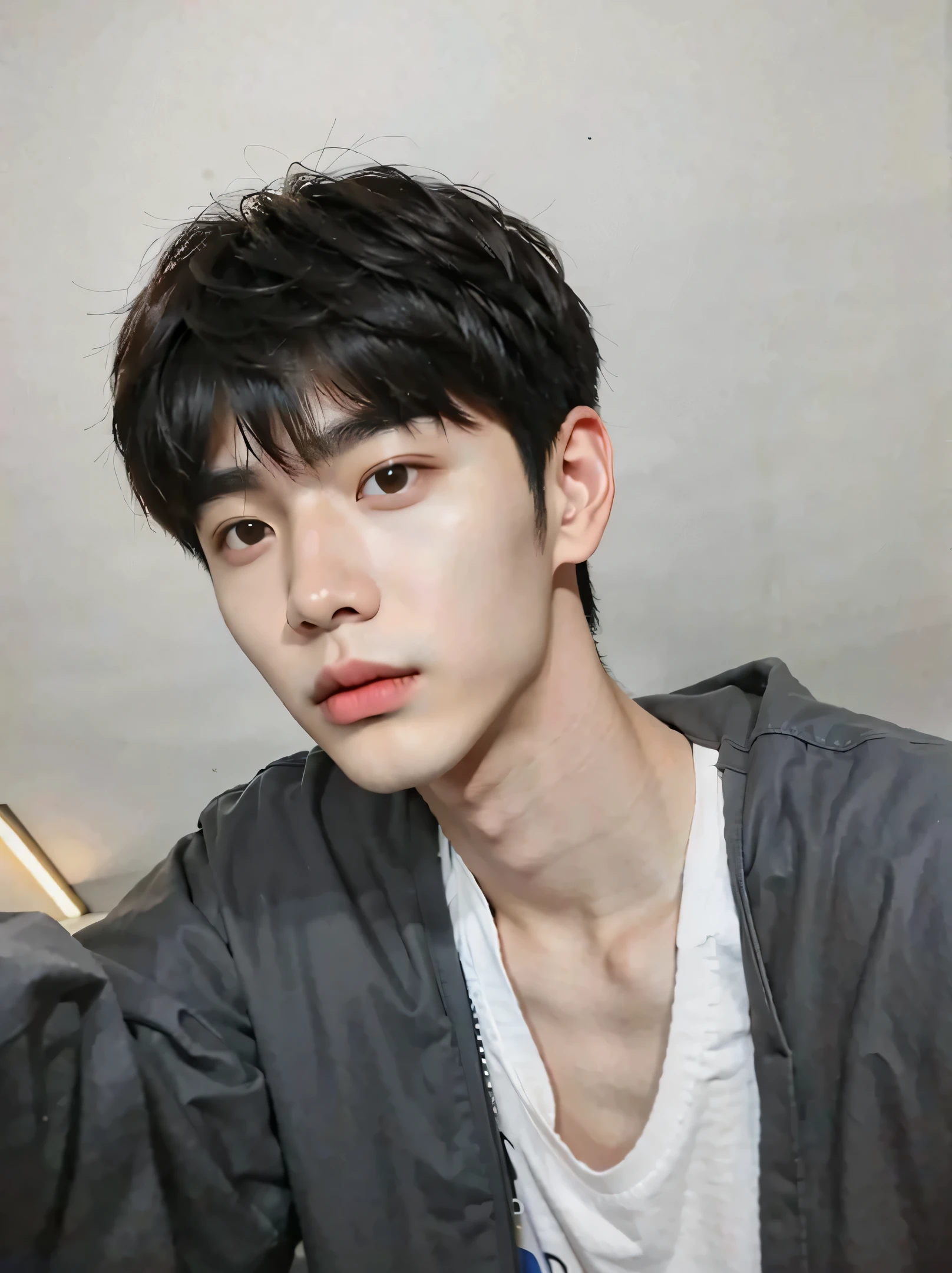 real handsome guys,Delicate and realistic facial expressions,South Korea,20 year old man,short hair,neat face,South Korea男士,handsome face,