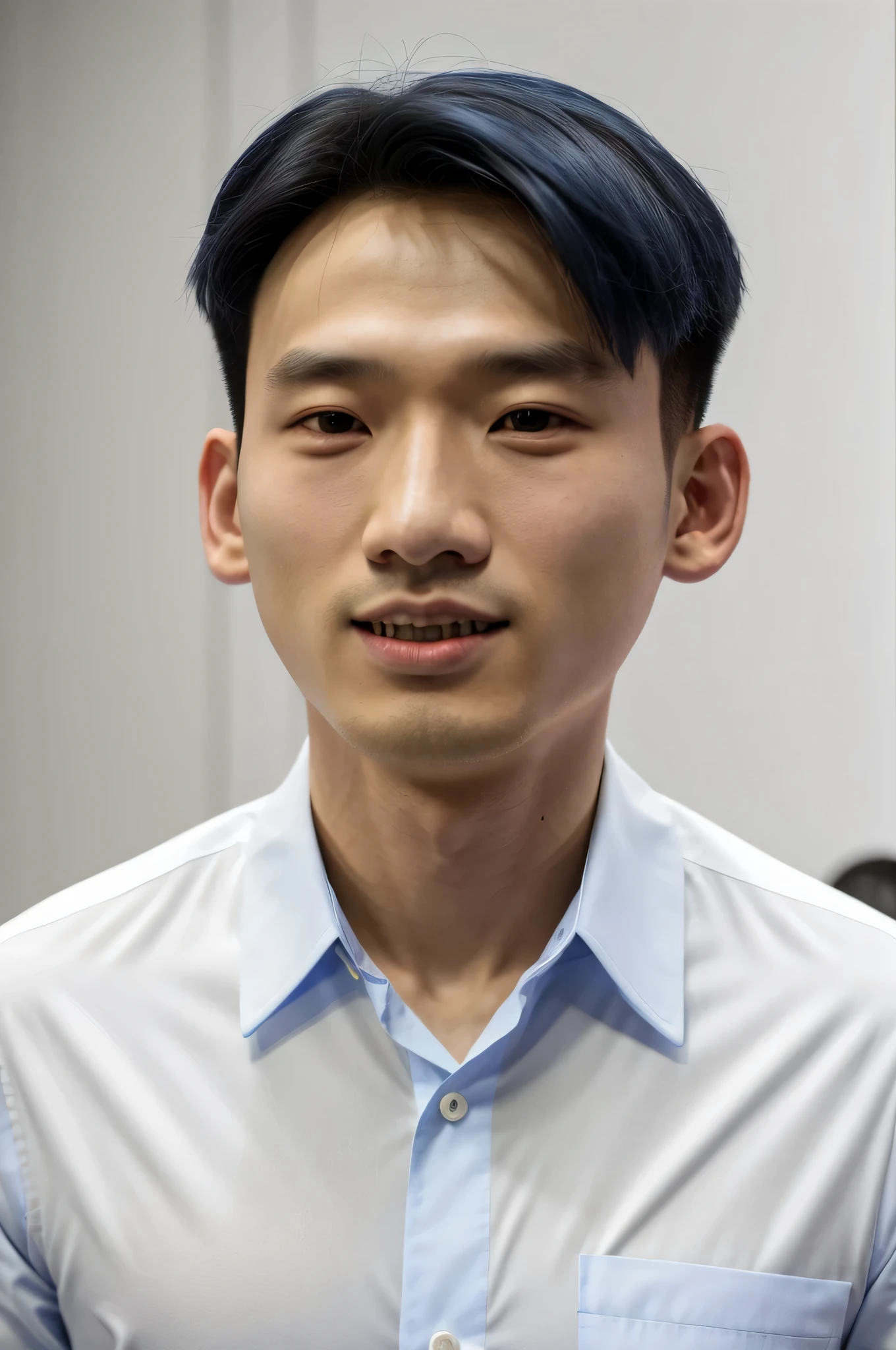 arafed homme asiatique dans une chemise blanche et un fond bleu, Yanjun Chengt, Jinyiwei, Chen Zezhou, Yihaoren, Li Zixin, Zeng Fanzh, Wenjun Lin, Mingchen Shen, zhuoxinye, Xiao Fan Zhang, inspired by Yanjun Cheng, Xin Tong Chen, huifeng huang