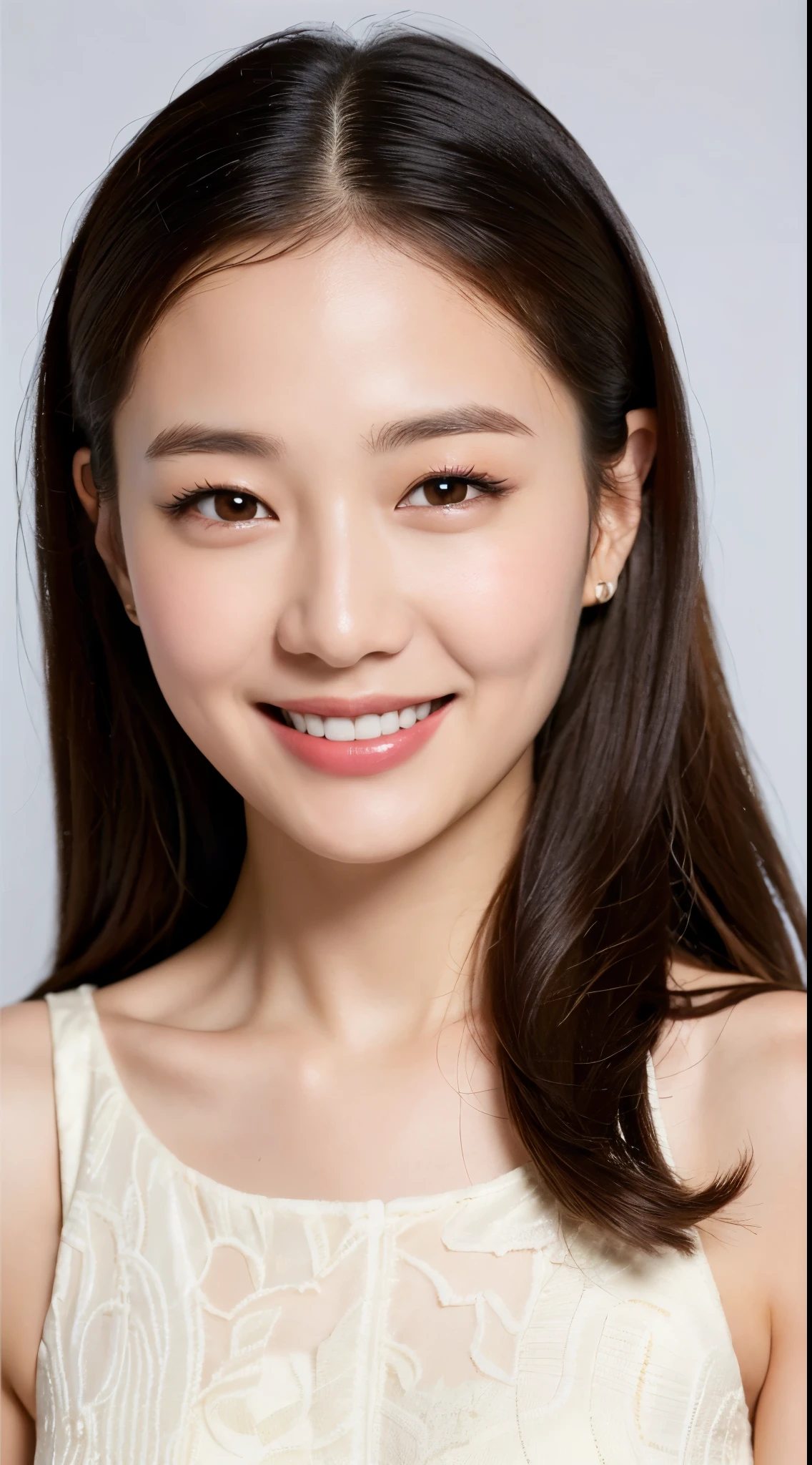((highest quality, 8k, masterpiece :1.3)), whole body, sharp focus: 1.2, white background, Highly detailed face and skin texture, fine eyes, long eyes,korean woman,beautiful,smiling,