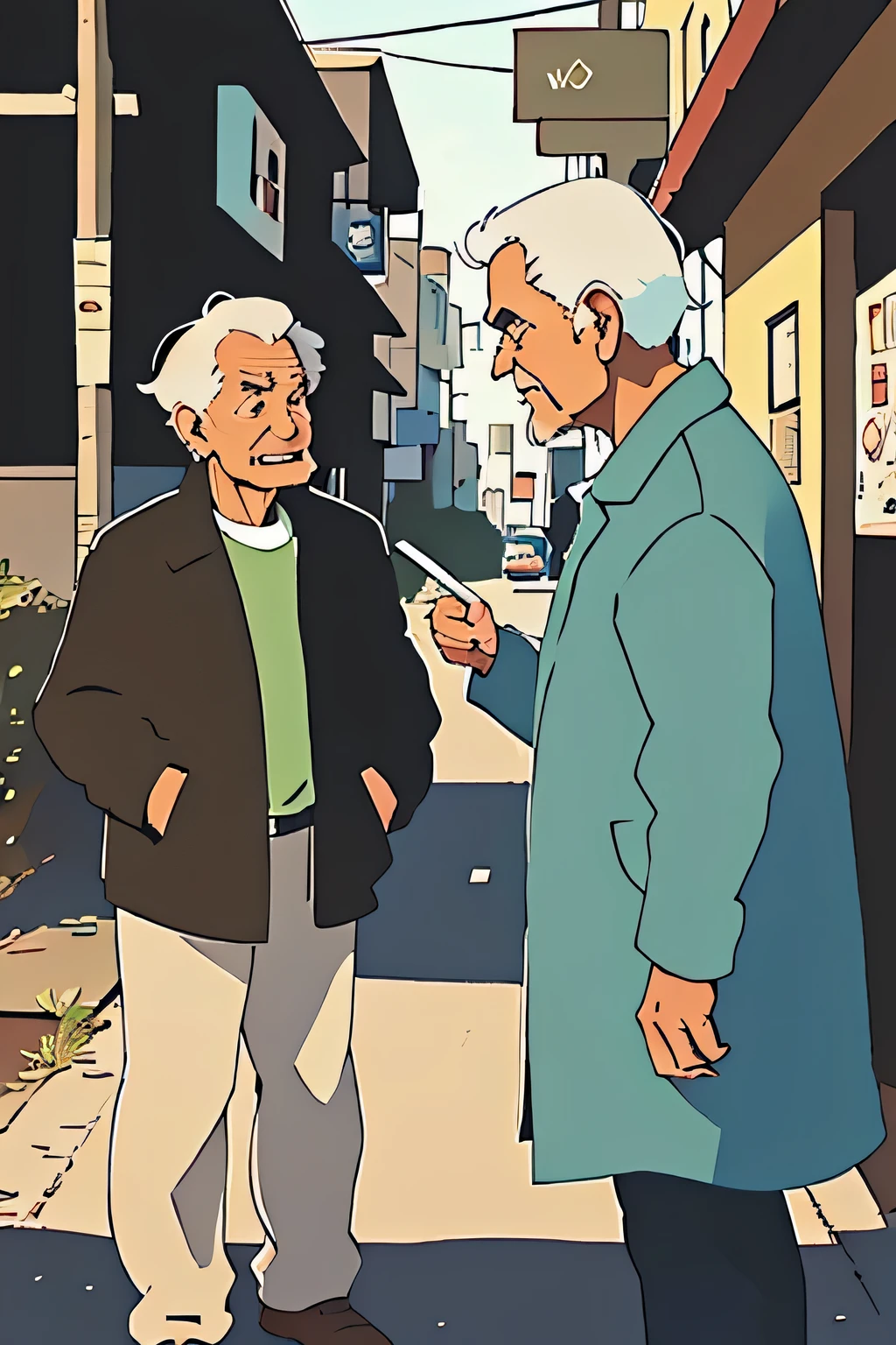 scene 1：roadside figure：Two old people, old man A：Long time no see，Where has this gone?？
Old Man B：Isn’t this why I want to get dental implants?，I heard there is a place where dental implants are cheap，I went to have a look...
