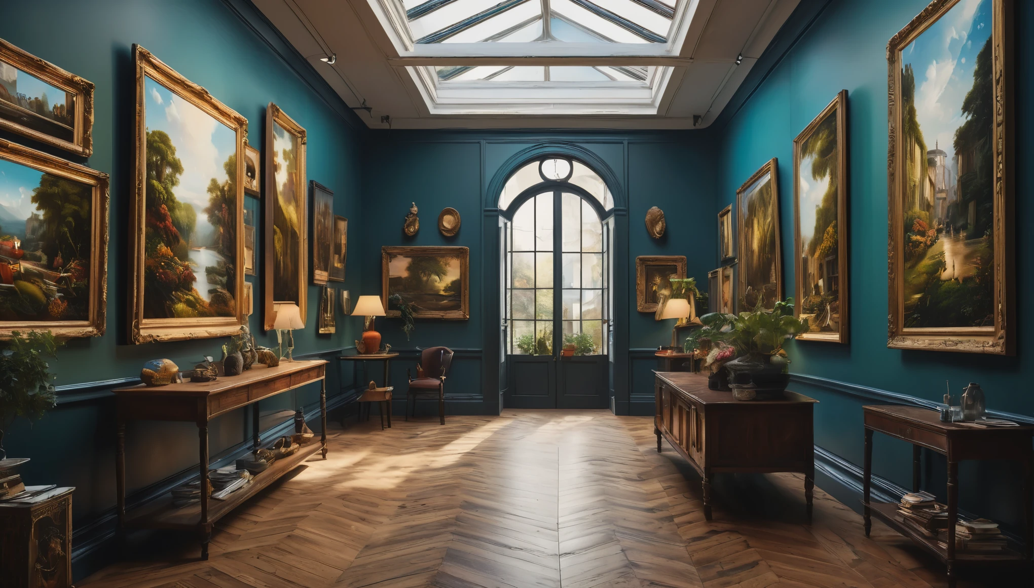 create an image demonstrating the style of ((Gallery)) style, hyper realism, 8k high definition, vibrant colors, sharp focus, insanely detailed