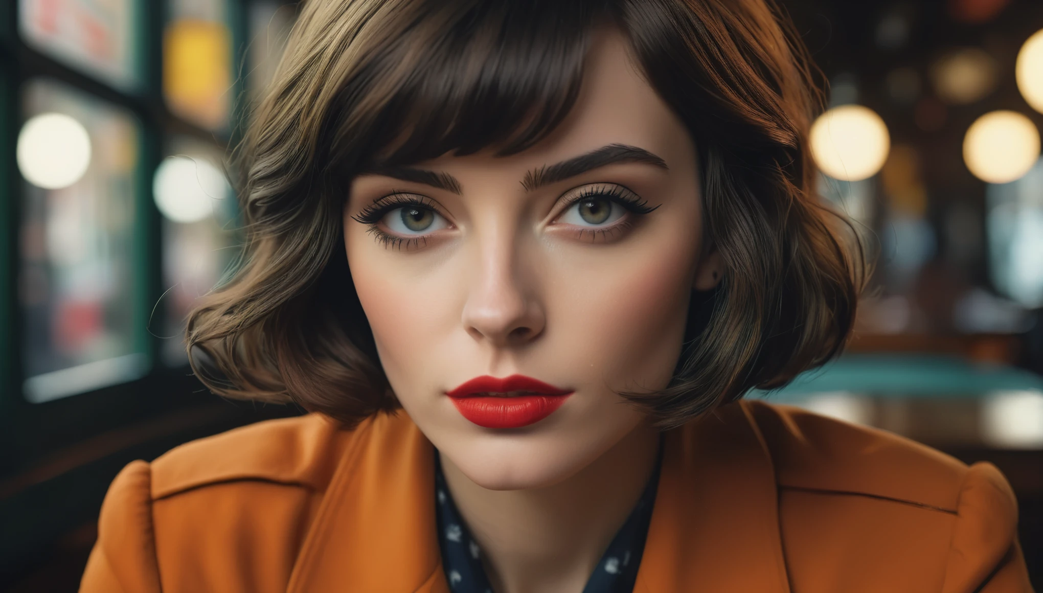 create an image demonstrating the style of ((Gamine)) style, hyper realism, 8k high definition, vibrant colors, sharp focus, insanely detailed