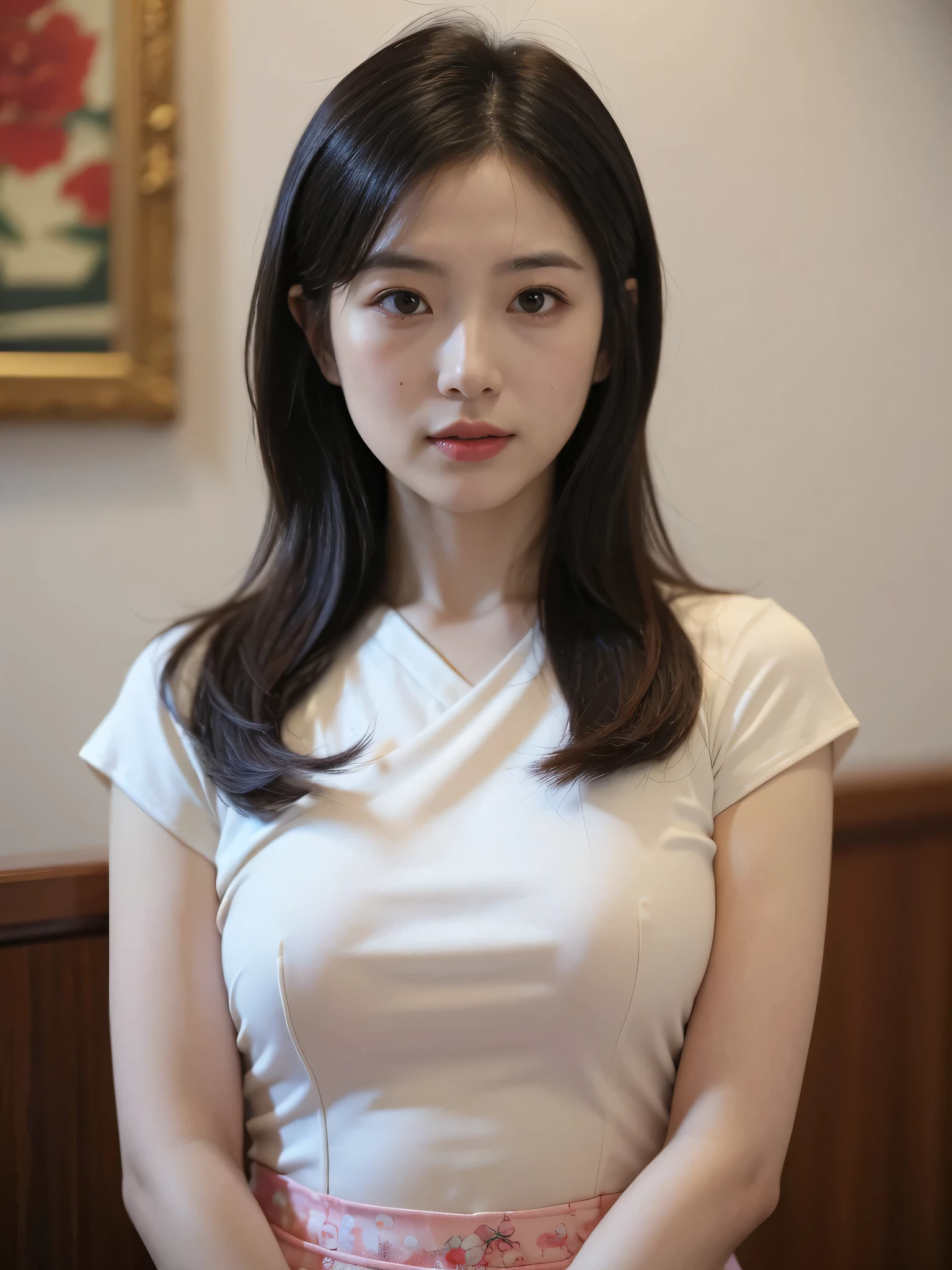 35-year-old Chinese stay-at-home wife exposes her upper body

