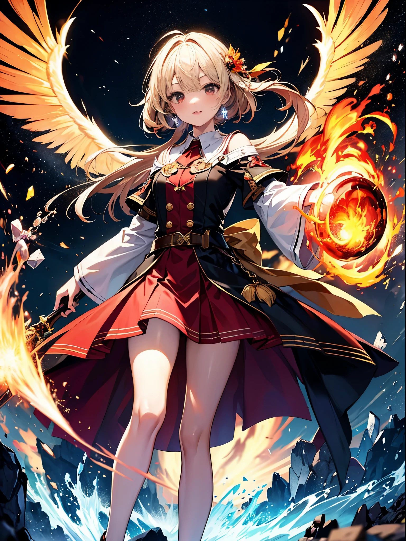 (((masterpiece)))、(((highest quality)))、((super detailed))、According to the contract、Follow me please、Overlord of Flame。come、Purification Flame、Great Sword of Flame。 fluttershy、Fire and brimstone through Sodom。turn sinners into dust of death。『Burning sky』