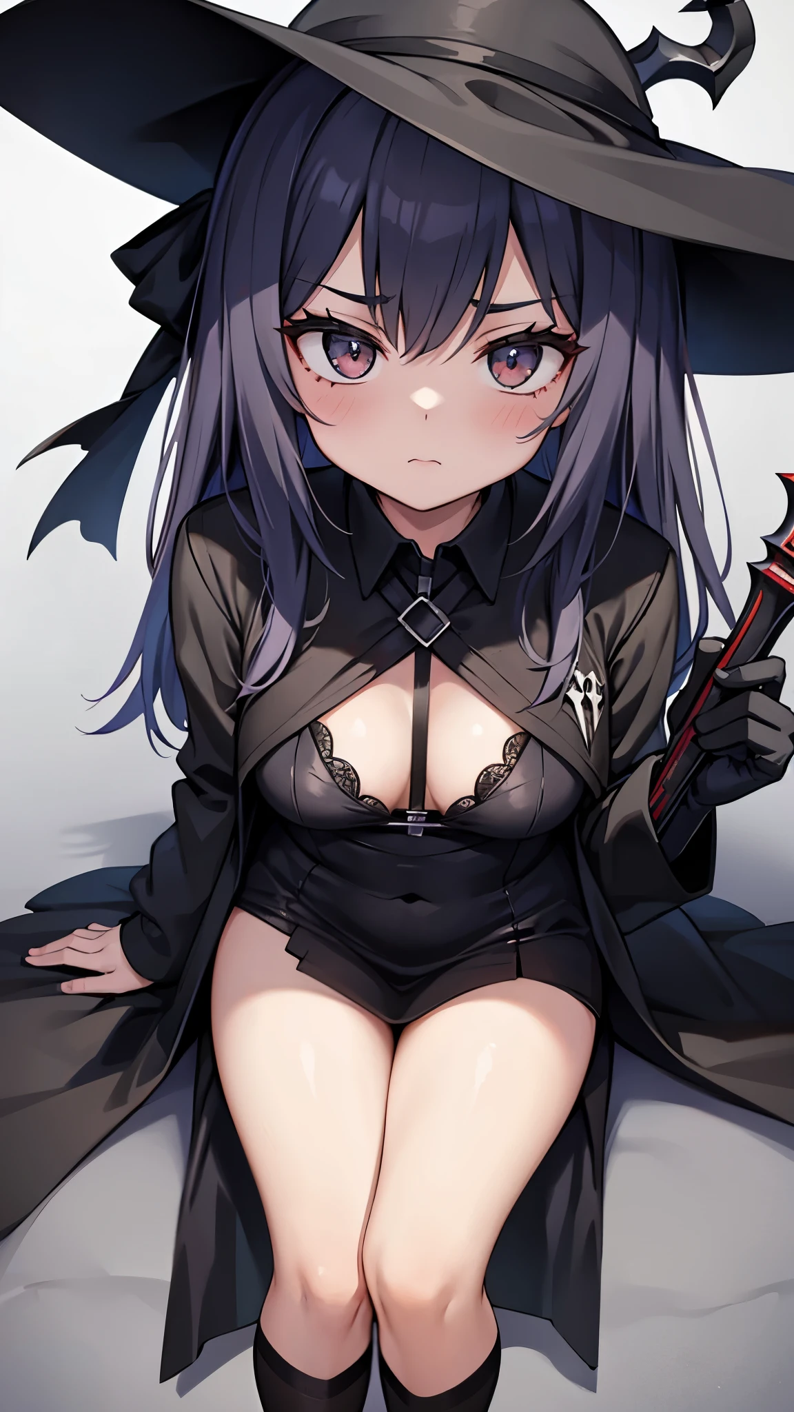 1Girl conjures the Grimreaper and black smoke