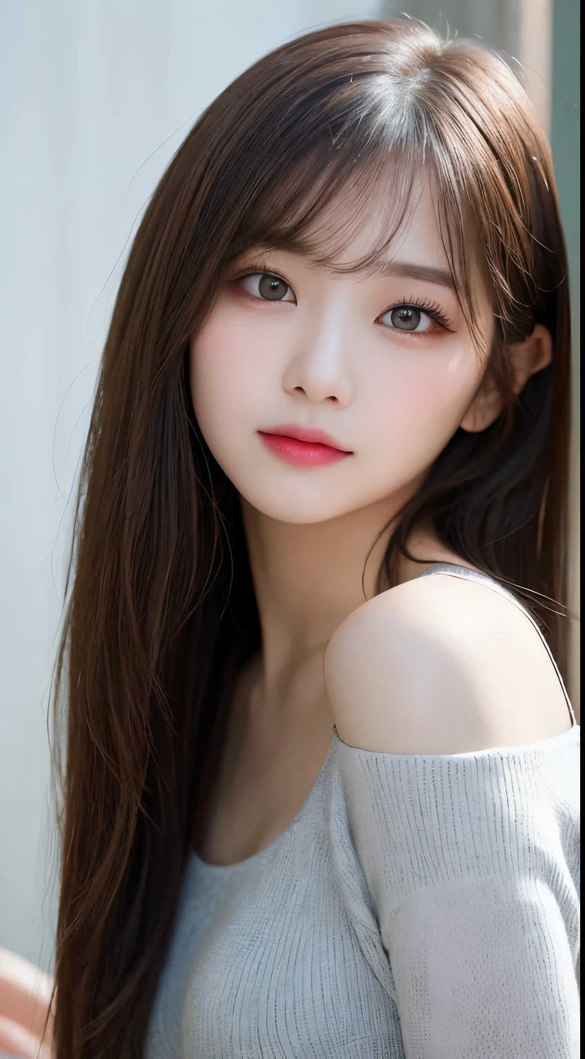 table top, highest quality, shape, Super detailed, finely, High resolution, 8k wallpaper, 完璧なダイナミックな構shape, beautiful and detailed eyes, gorgeous spring clothes,beautiful straight hair,small breasts,natural color lip, bold sexy pose,smile、20 year old girl、cute、sexy shot looking at camera,Always blur the background,perfect and beautiful face,Take only the face,beautiful and detailed face、slim face and style,Big eyes、do gal makeup,real photos(best image quality)、sexy face