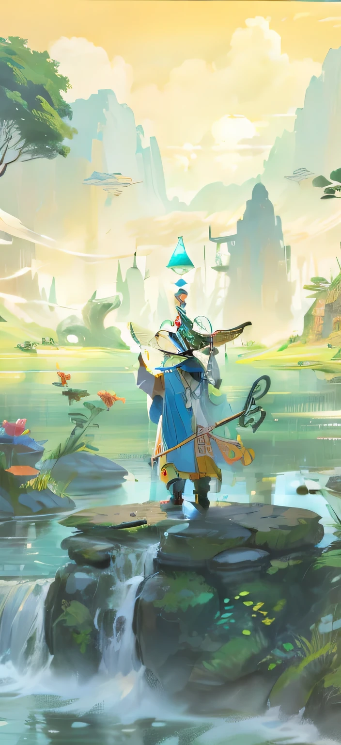 Chinese fairy tale scene