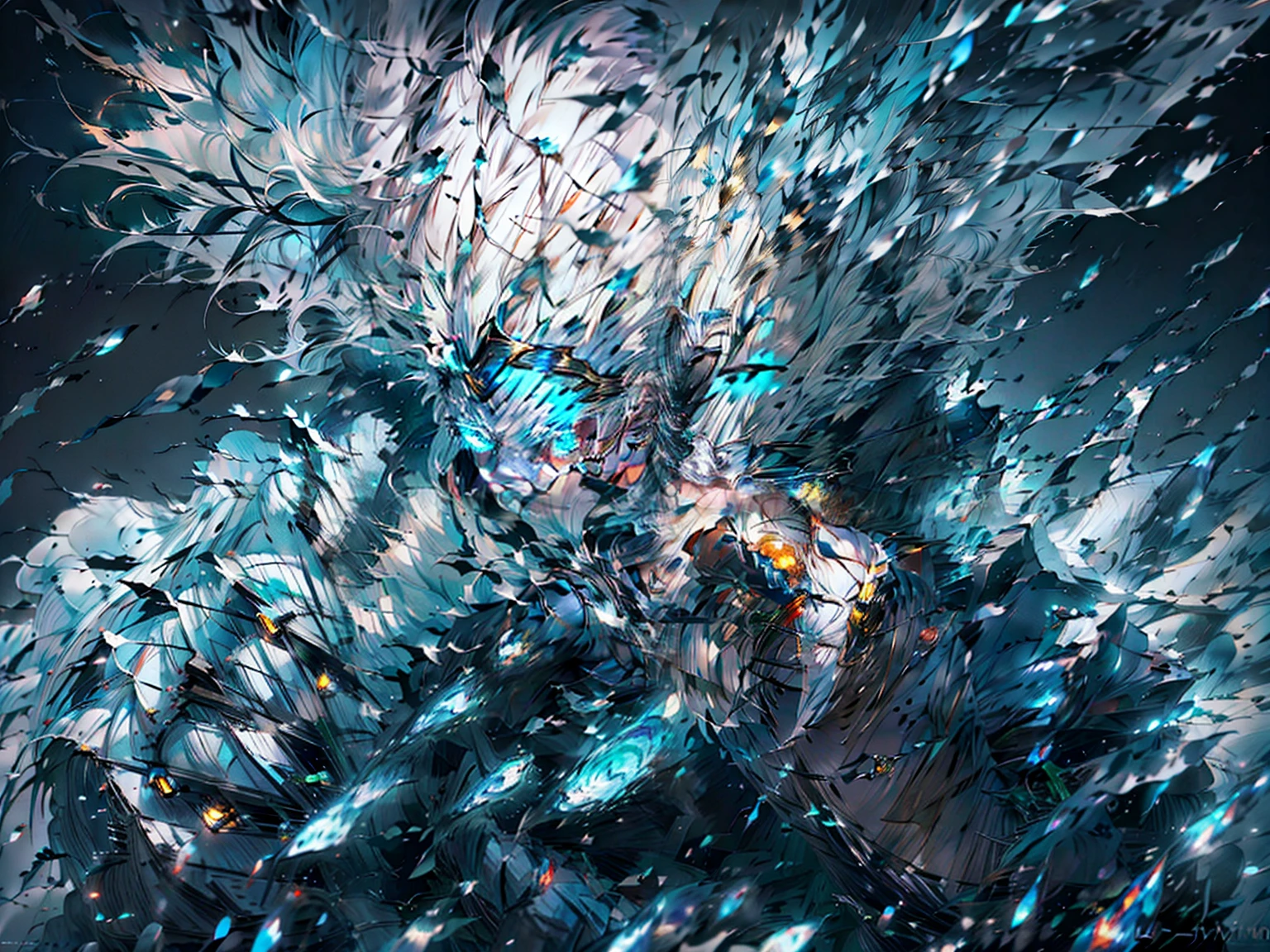 Close-up of a man with white hair and a black jacket, anime cover, guweiz style artwork, pixiv, illustration anime, guweiz on pixiv artstation, guweiz, Stunning digital art, Guweiz on ArtStation Pixiv, author:Kikukawa Eizan, Digital art on pixiv