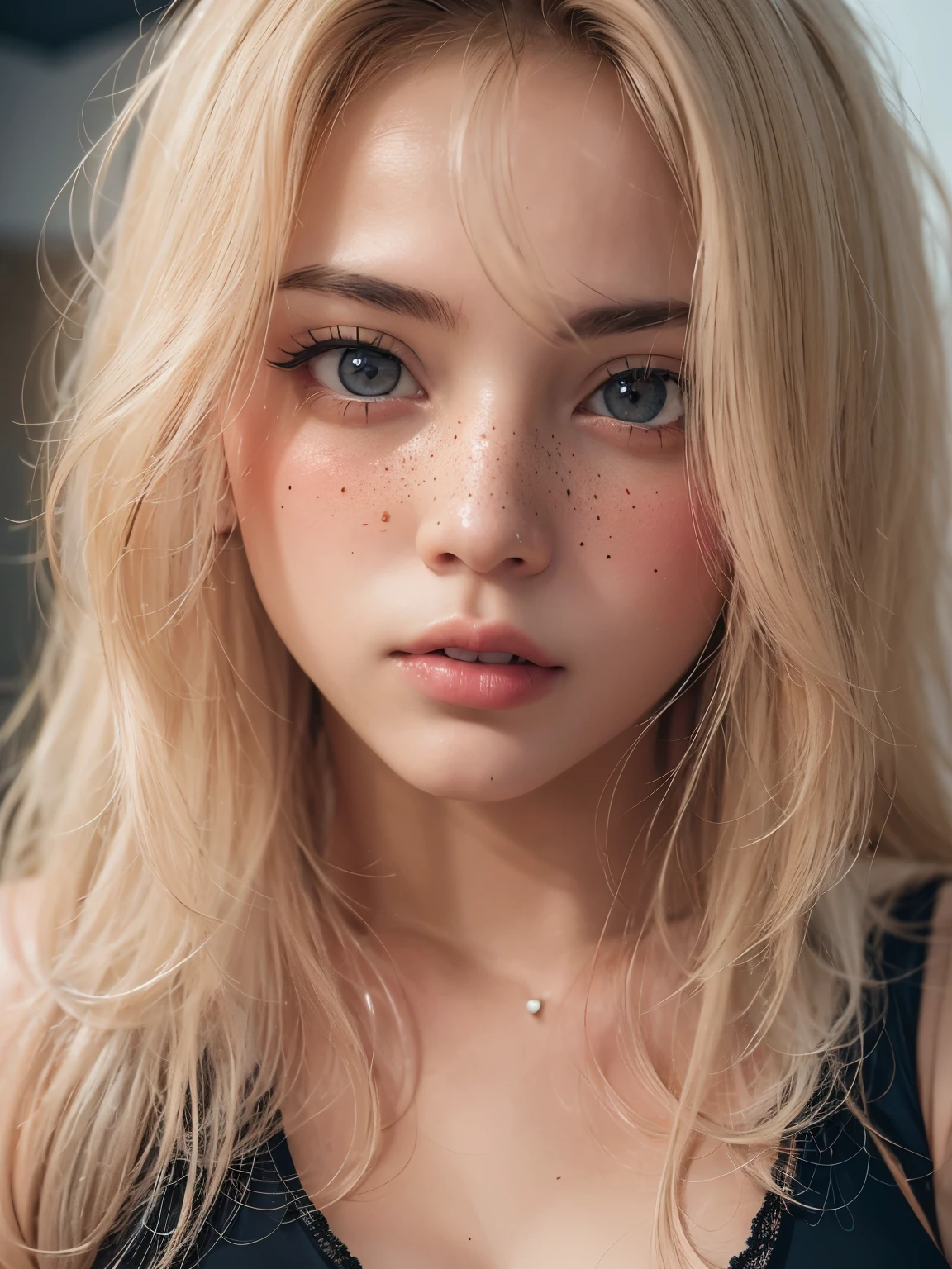 ultra actual photo, ((21 year old girl wears training)), D&#39;Anvo, (Narrow hips), (freckle: 1.0), 1 girl, blush, deep vbra,High-fork swimming trunks，masterpiece, best quality, absurd, Winning photo, Extreme details, extremely complex,, Detailed face + Eye, natural lighting, actual, Very detailed, photography, masterpiece, high quality, high quality, high resolution, Sexy, charming, Detailed face, whole body, pretty face, Open black shirt, goosebumps, 1 solo, 1 girl
