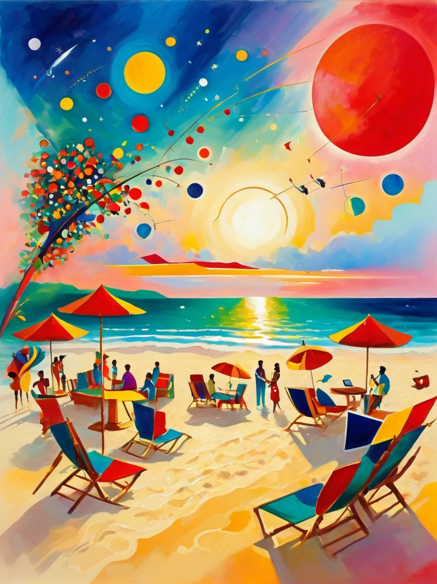 beach,100 people,Men and women in swimsuits,cheers,barbecue,Beer  ,リゾートbeachの背景,summer sunshine,masterpiece,rich colors,highest quality,official art,fantasy,colorful,Happy,smile,,I&#39;looking forward to it,happiness,nice background,Fun time,Sparkling,beautiful light and shadow,stylish,anatomically correct