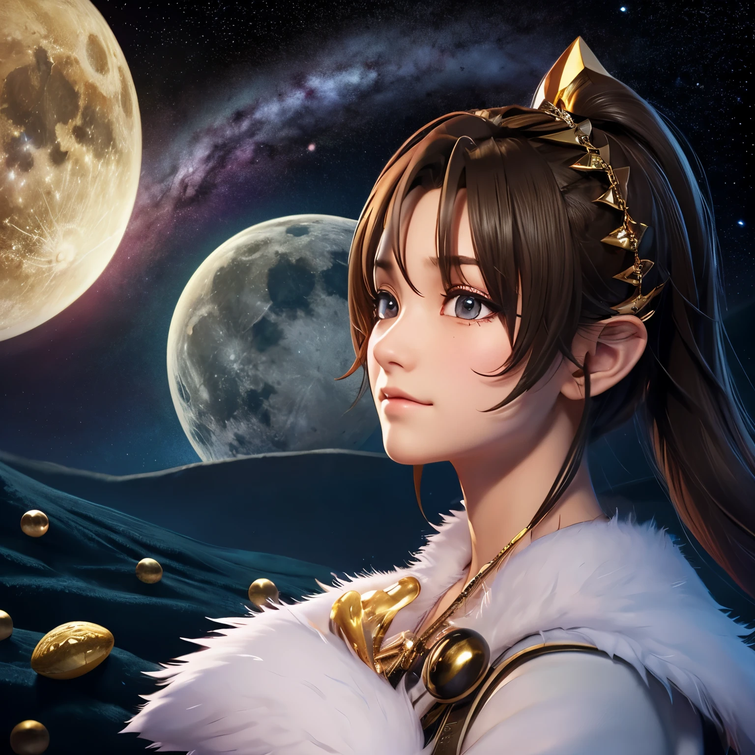 animation、3D、juvenile、moon、universe、