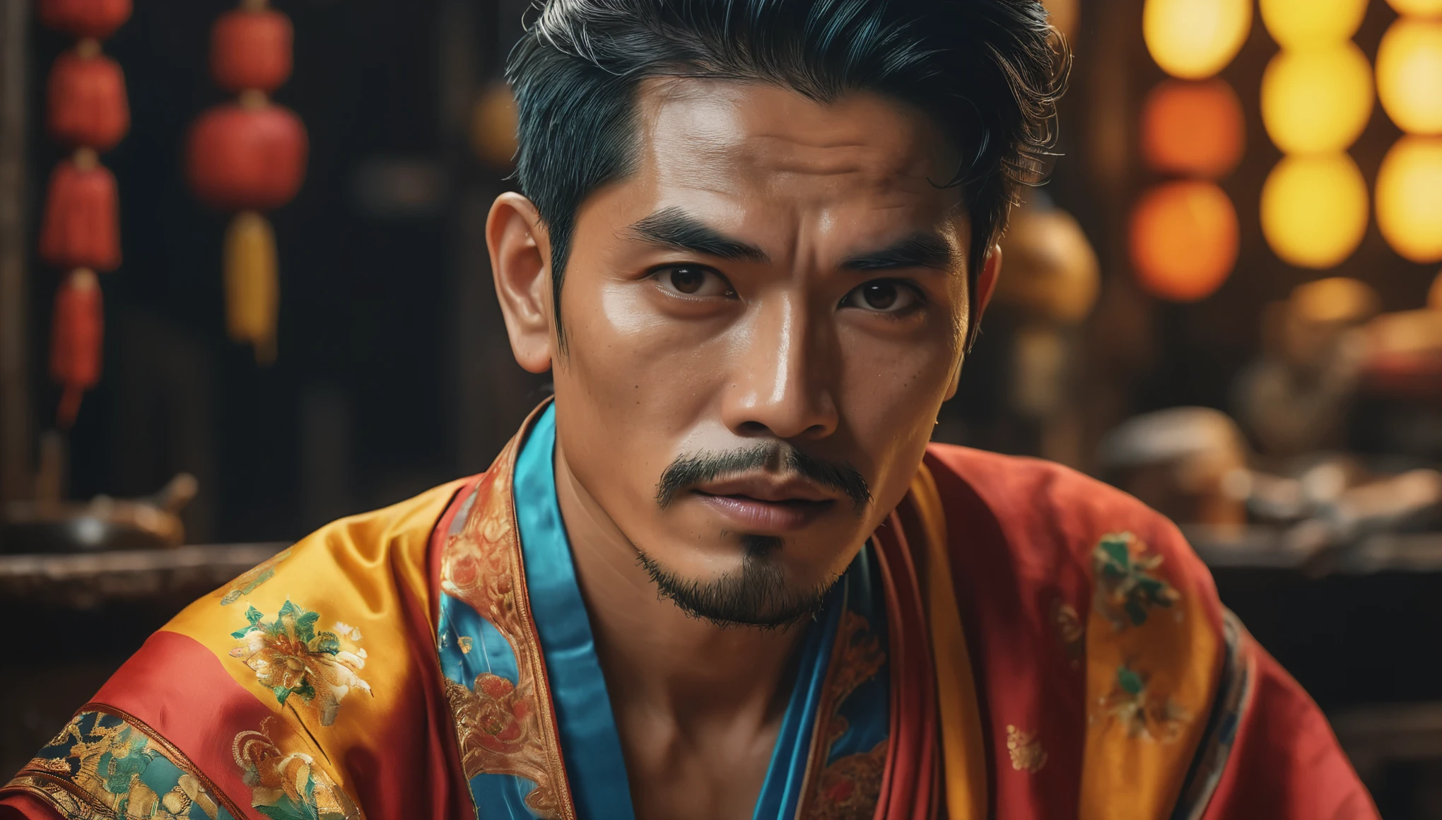 create an image demonstrating the style of ((Gesugao)) style, hyper realism, 8k high definition, vibrant colors, sharp focus, insanely detailed