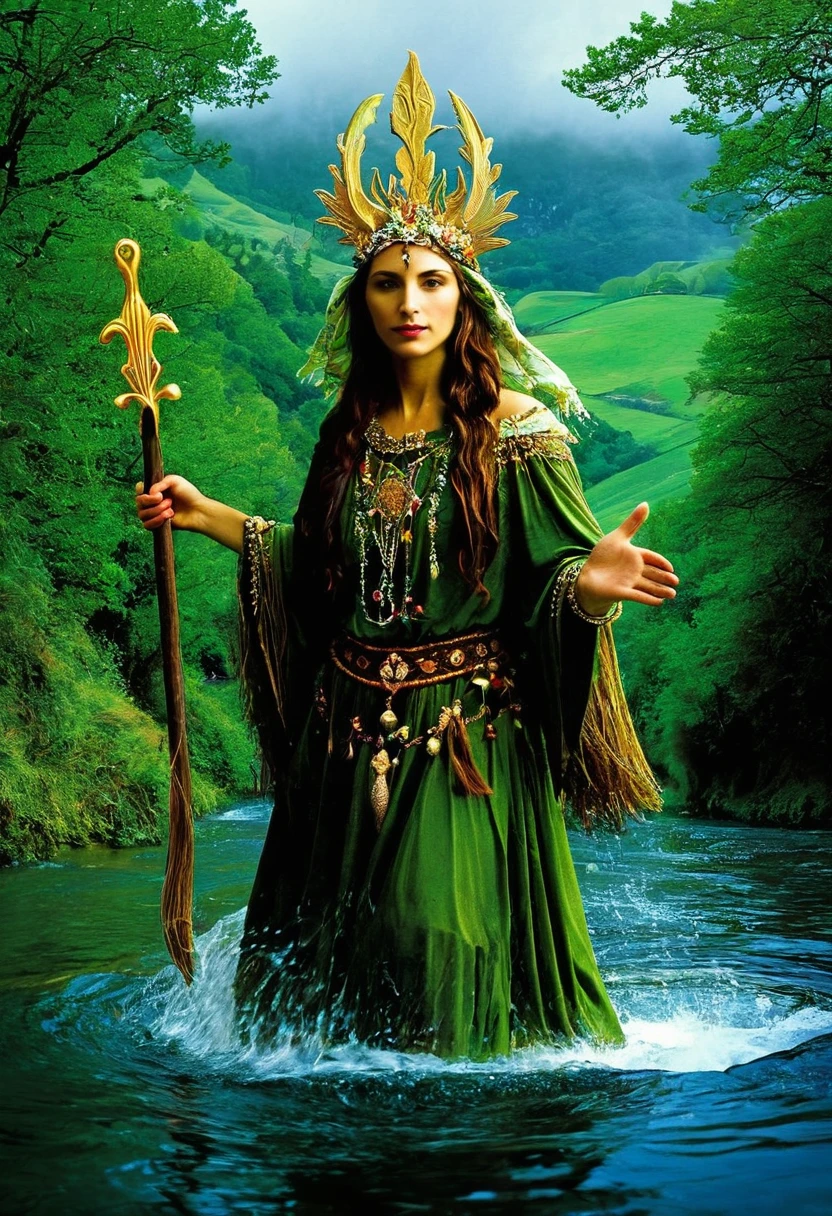 The Xana is a mythological creature from Asturian folklore, typically depicted as a beautiful and seductive female spirit associated with bodies of water, particularly rivers and streams. Xanas are believed to have the ability to grant wishes or bestow blessings upon those who treat them kindly, but they can also be mischievous or vengeful towards those who offend or mistreat them. They are an integral part of Asturian mythology and are often portrayed as elusive and mysterious beings.