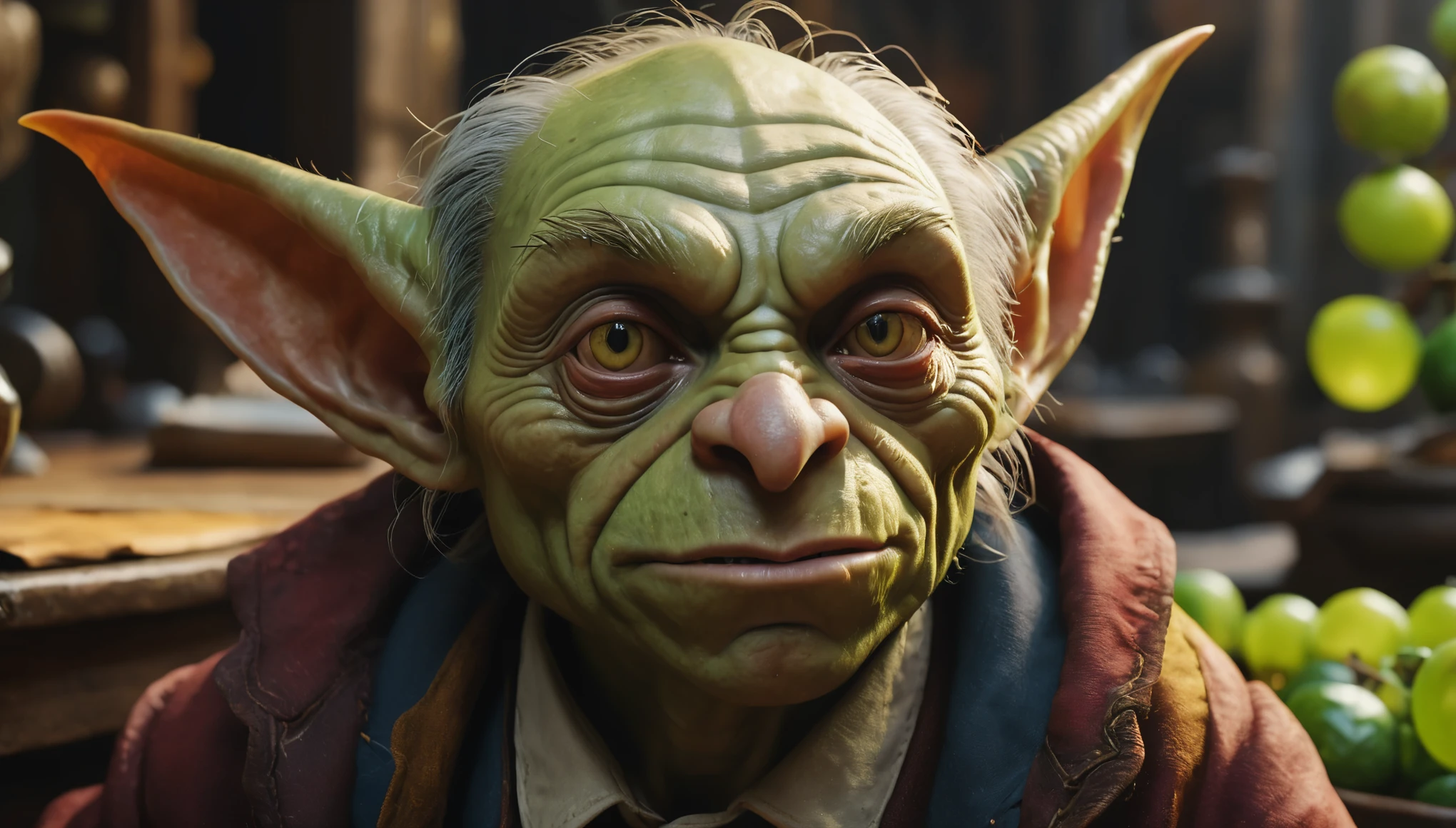 create an image demonstrating the style of ((Goblin Academia)) style, hyper realism, 8k high definition, vibrant colors, sharp focus, insanely detailed