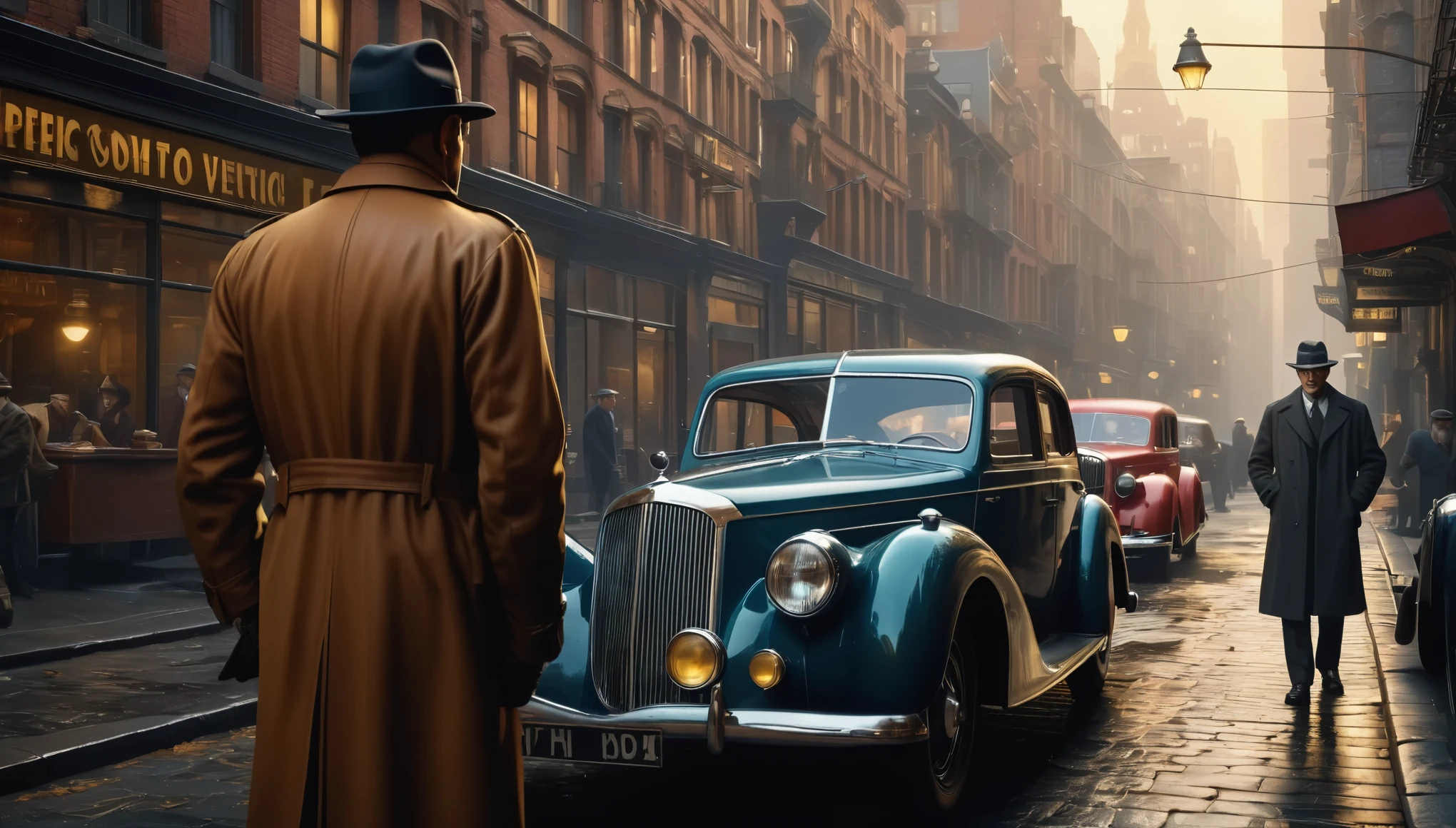 create an image demonstrating the style of ((Golden age of detective Fiction)) style, hyper realism, 8k high definition, vibrant colors, sharp focus, insanely detailed