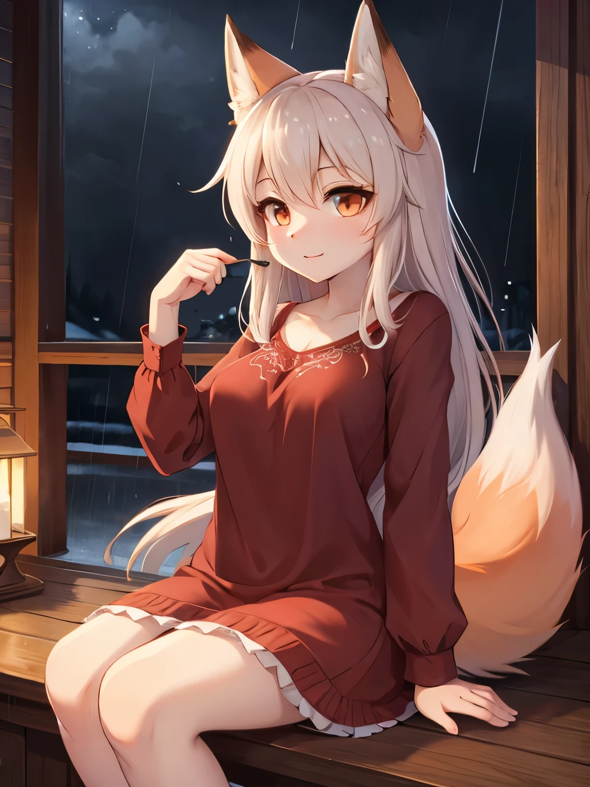 (fluffy anthro furry:1.6),(young: 1.6),fox girl,pink long hair,orange fur,small breasts,naked,pubic fur,neck fur,bathhouse,a lot of steam,full face blush,very hot,steam face,steam neck,steam body,steam arms,a lot of bubbles surround,a lot of bubbles floating,sitting,looking at viewer,upper body only,