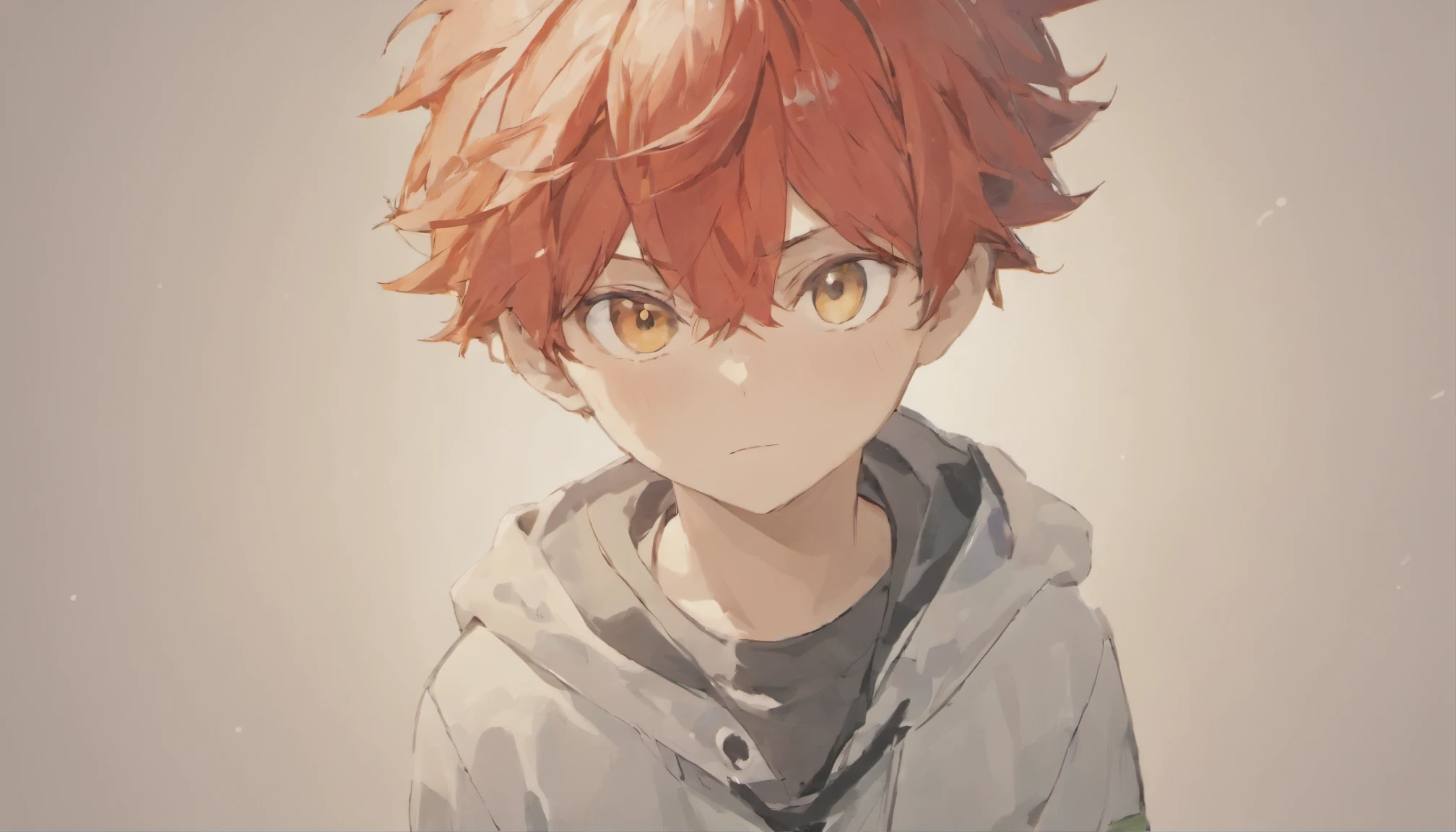 anime,Style image of a boy wearing black and white shirt and pants, 美しいanimeのポーズ, 青い目をした背の高いanimeの少年, Bust up picture de un corto!, 男性animeスタイル, 全身animeイラスト, animeの少年, !!full body portrait!!, inspired by Itō Ogura Yonesuke, inspirado por Okumura Masanobu,Boy in the lower grades of elementary school,Energetic boy,1 teenager,white background,Red hair