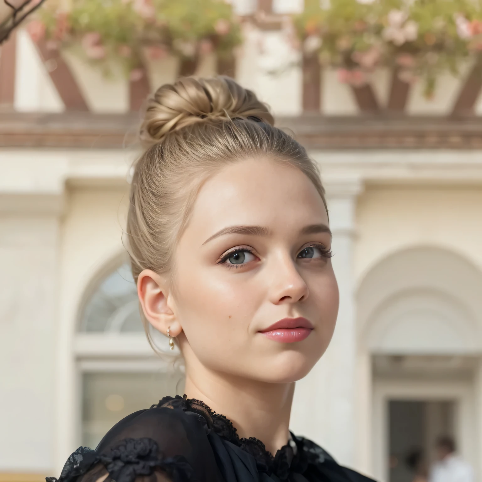 They look at each other, posing for a photo, elegant couple, Portrait of a married couple, Portrait of a married couple, inspired Dmitry Manassiev Mekhandzhiysky, Dmitry Manassiev Mekhandzhiysky, wear elegant jewelry, portrait of two people, side portrait images, photoshoot, photo from promo shoot, elegant pose in profile, photoshoot