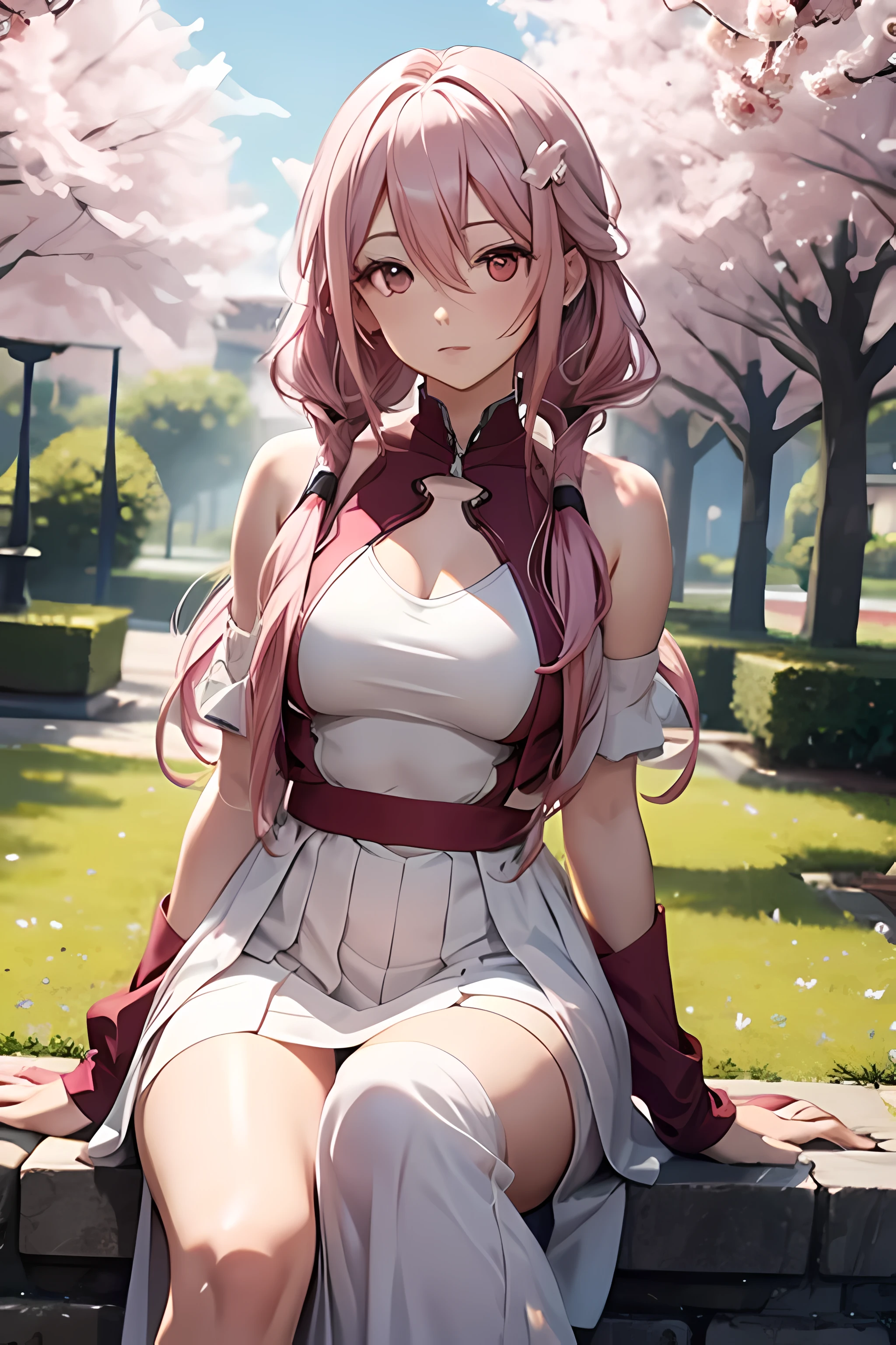 anime girl sitting on a bench with a candle and a white dress, a character portrait by Yang J, pixiv, fantasy art, beautiful alluring anime woman, seductive anime girl, extremely detailed artgerm, anime goddess, ig model | artgerm, guweiz, trending on cgstation, anime character; full body art, ! dream artgerm