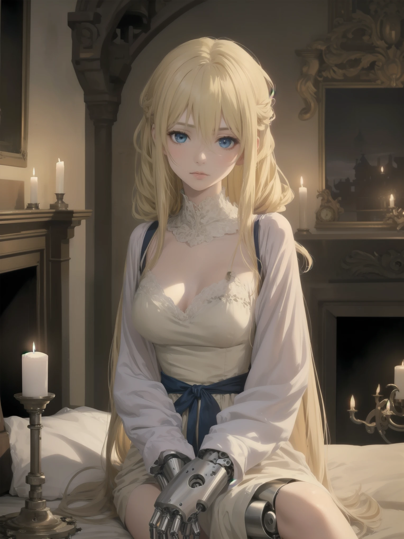 masterpiece,Highest quality,One girl,alone,blonde hair,Prostitute,